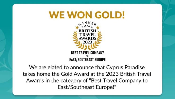 Cyprus Paradise'a Britanya'dan 10. Onur Ödülü!