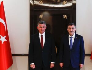 Feyzioğlu, TC Cumhurbaşkanı Yardımcısı Yılmaz tarafından kabul edildi… Görüşmede, Türkiye-KKTC İktisadi ve Mali İşbirliği Anlaşması ele alındı – BRTK