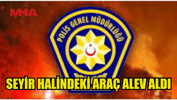 İSKELE-KARPAZ ANA YOLUNDA ARAÇ ALEV ALDI