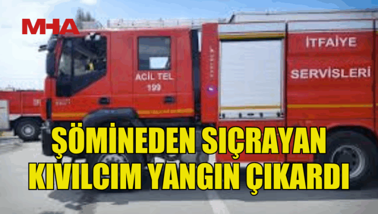 DİPKARPAZ’DA ŞÖMİNE YANGINI: MADDİ ZARAR BÜYÜK