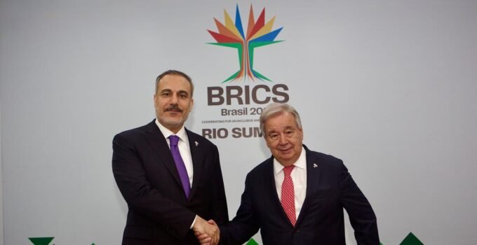 Fidan, Guterres ile görüştü… Görüşmede, Kıbrıs konusunda yapılacak gayriresmi toplantı da ele alındı