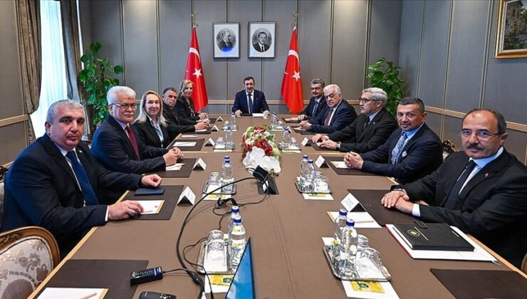 Parlamentolar Arası KKTC-Türkiye Dostluk Grubu heyeti TC Cumhurbaşkanı Yardımcısı Yılmaz tarafından kabul edildi