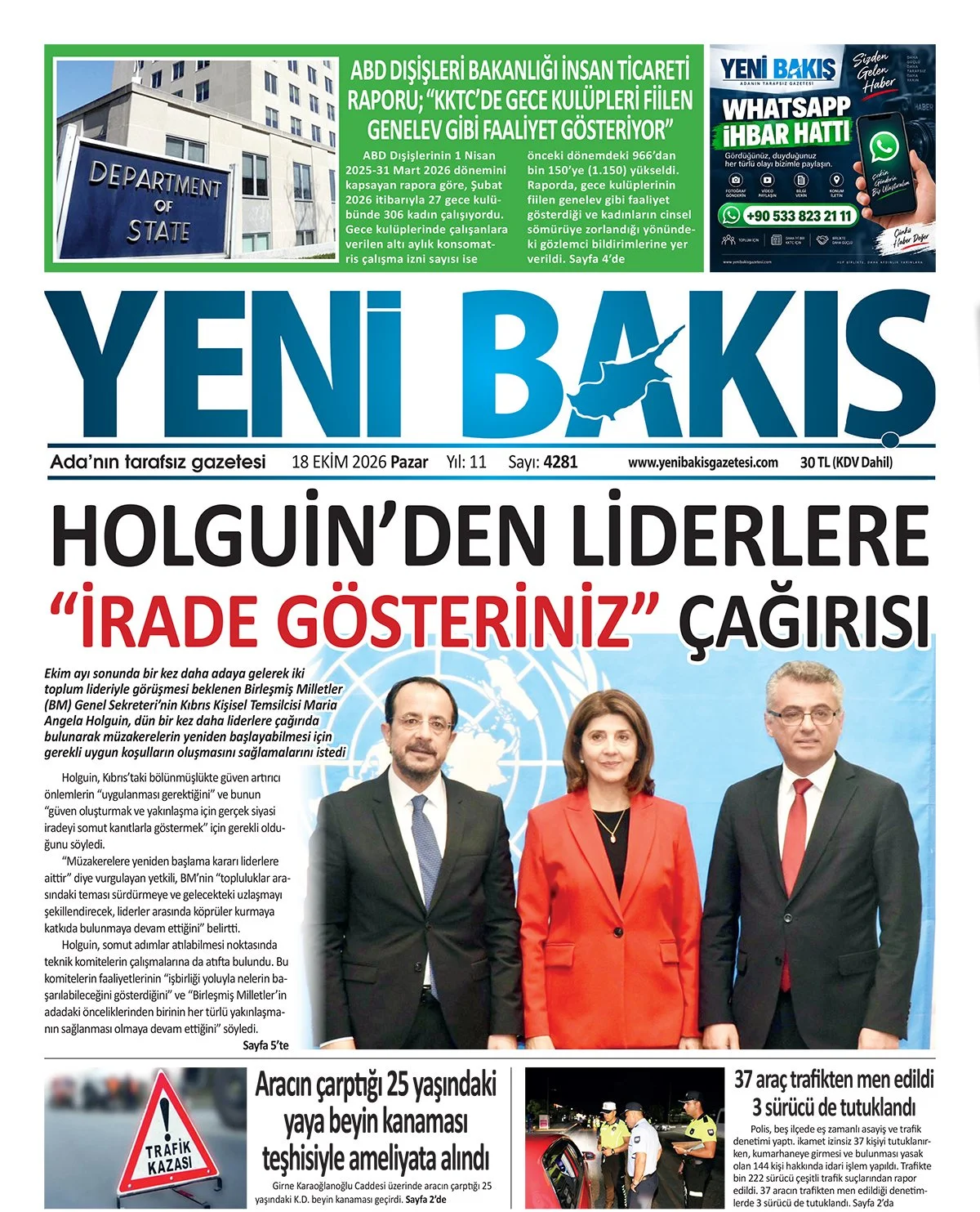 Gazete Manşetleri - 18 Ekim 2026 - 1