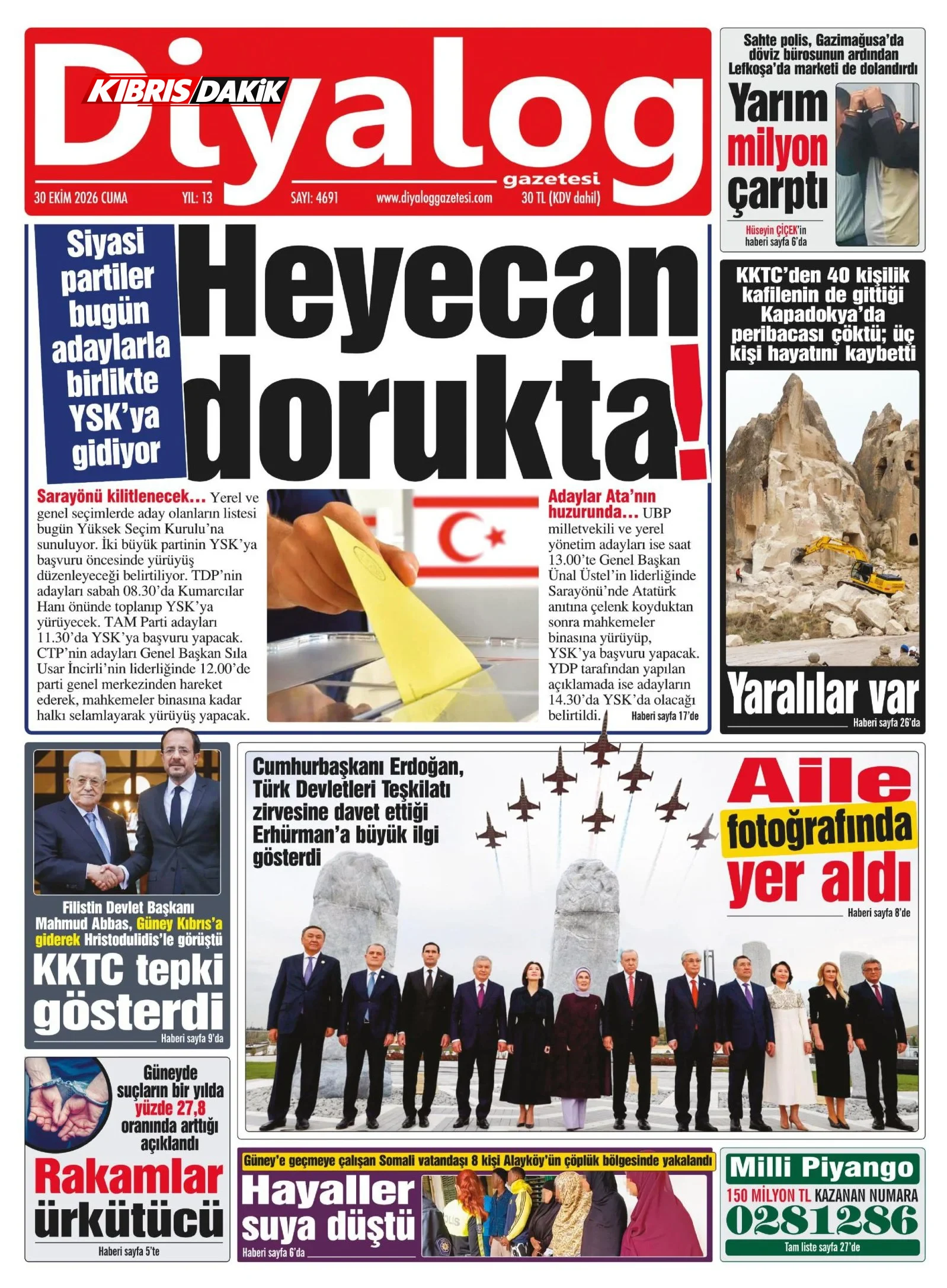 Gazete Manşetleri - 30 Ekim 2026 - 9