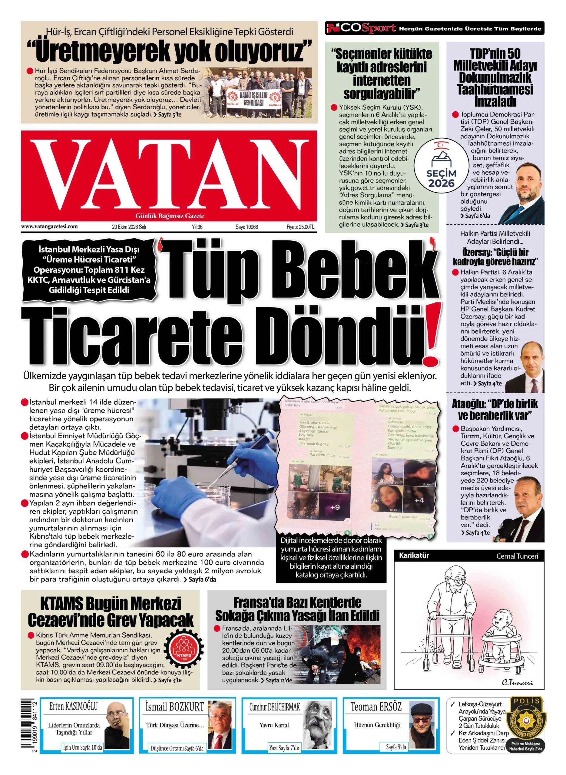 Gazete Manşetleri - 20 Ekim Salı - 3