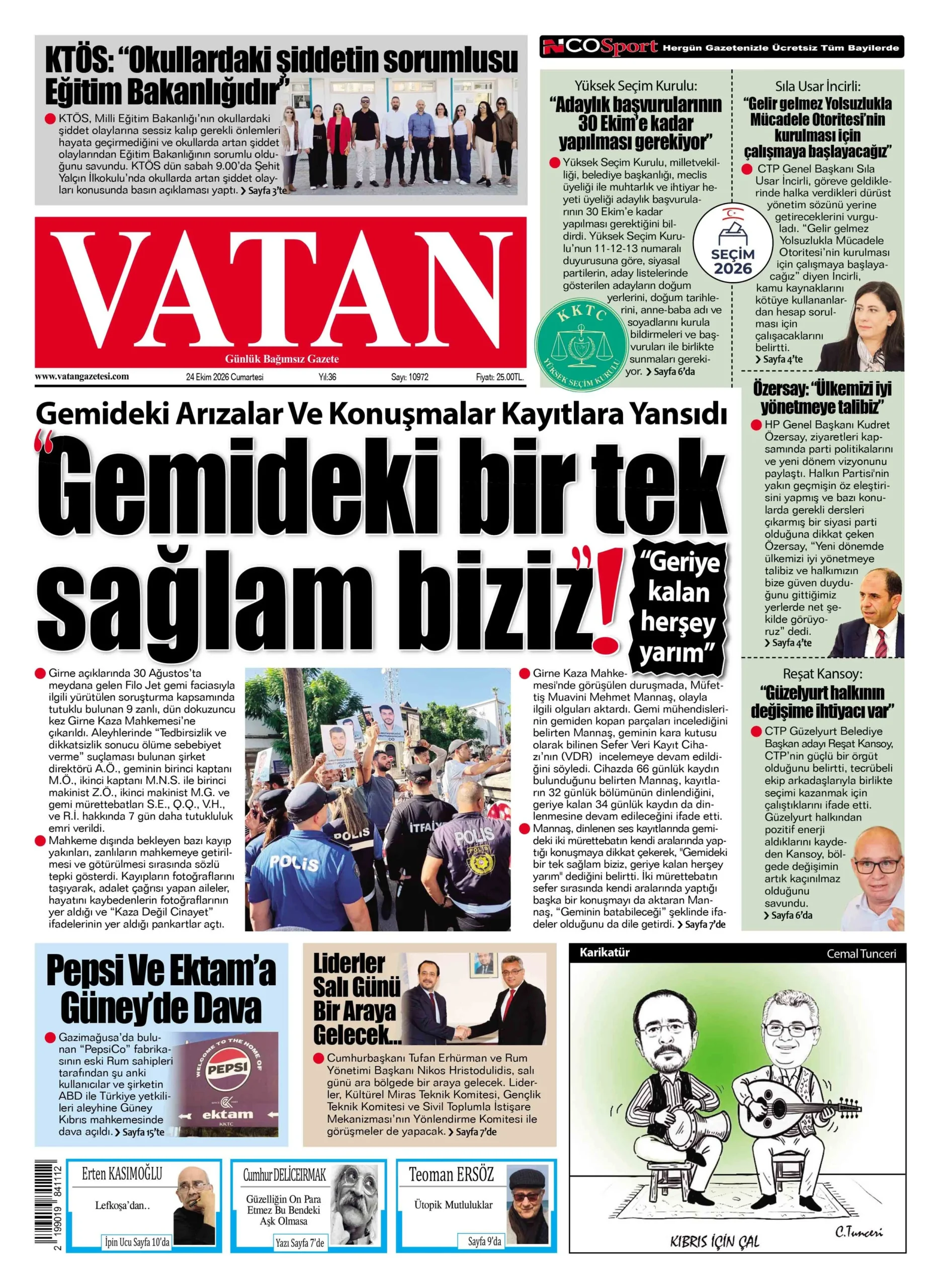 Gazete Manşetleri - 24 Ekim 2026 - 2