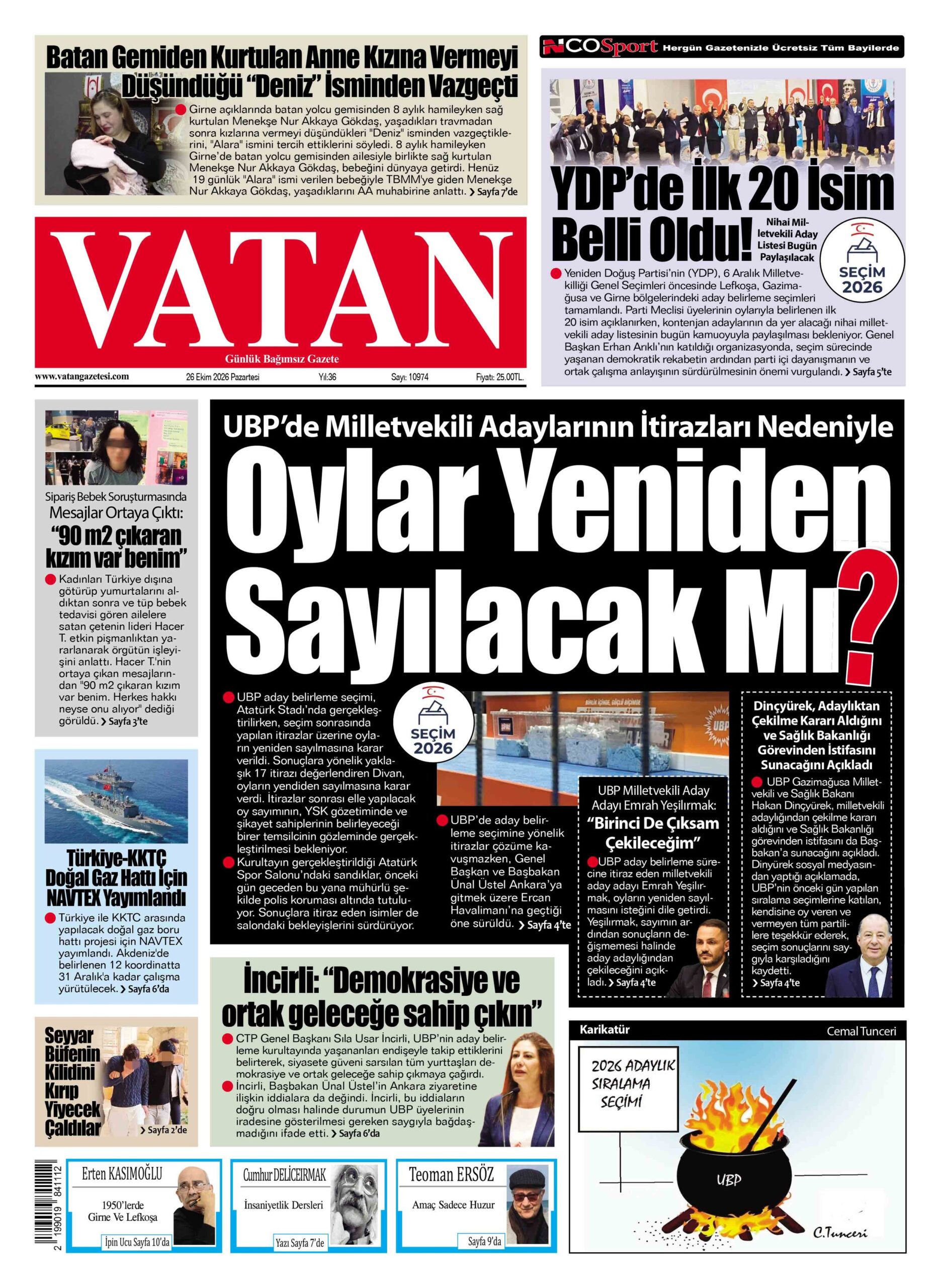 Gazete Manşetleri - 26 Ekim 2026 - 8