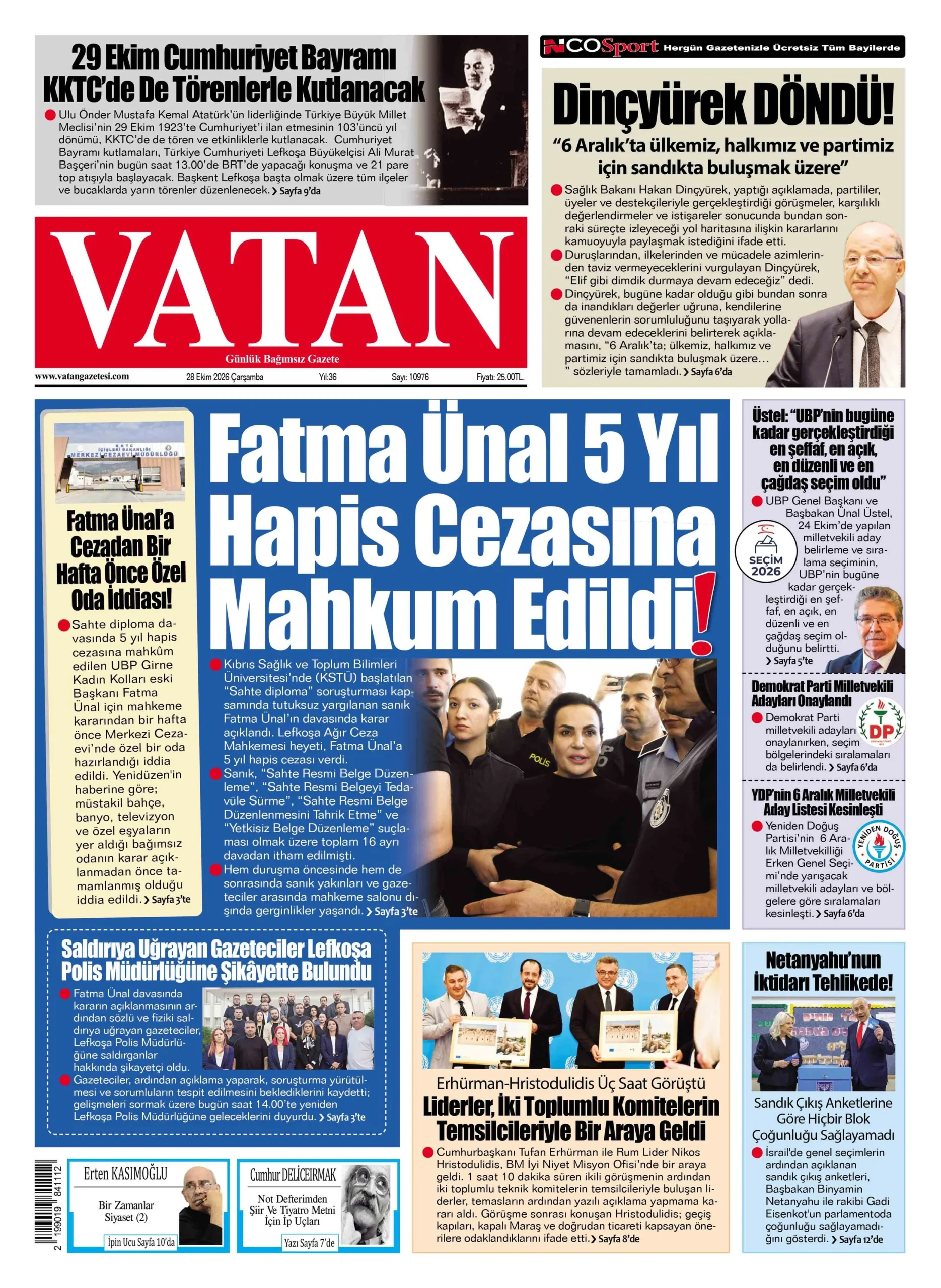 Gazete Manşetleri - 28 ekim 2026 - 3
