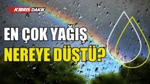 EN FAZLA YAĞIŞ KALEBURNU’NDA KAYDEDİLDİ