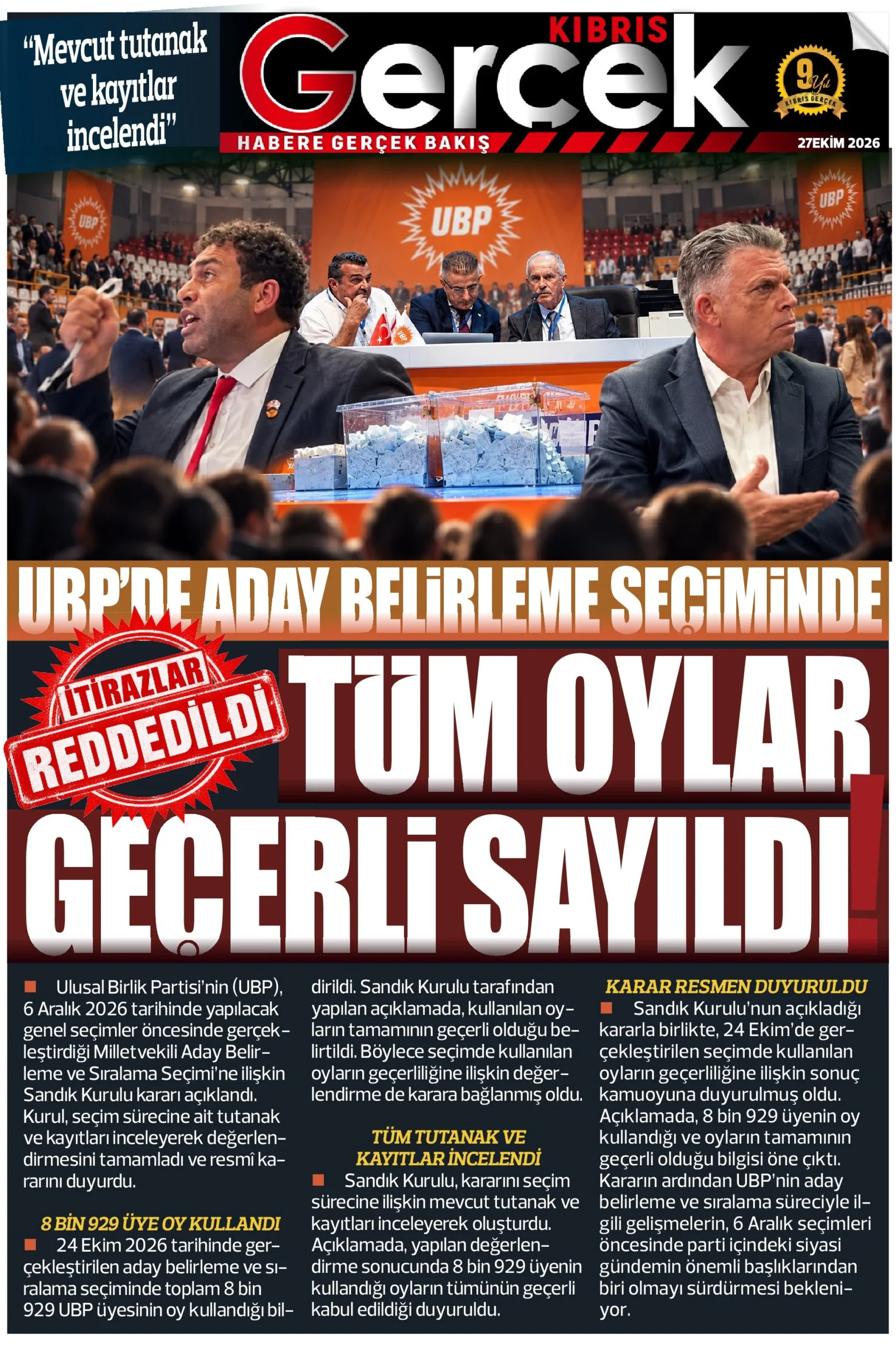 Gazete Manşetleri - 27 Ekim 2026 - 19