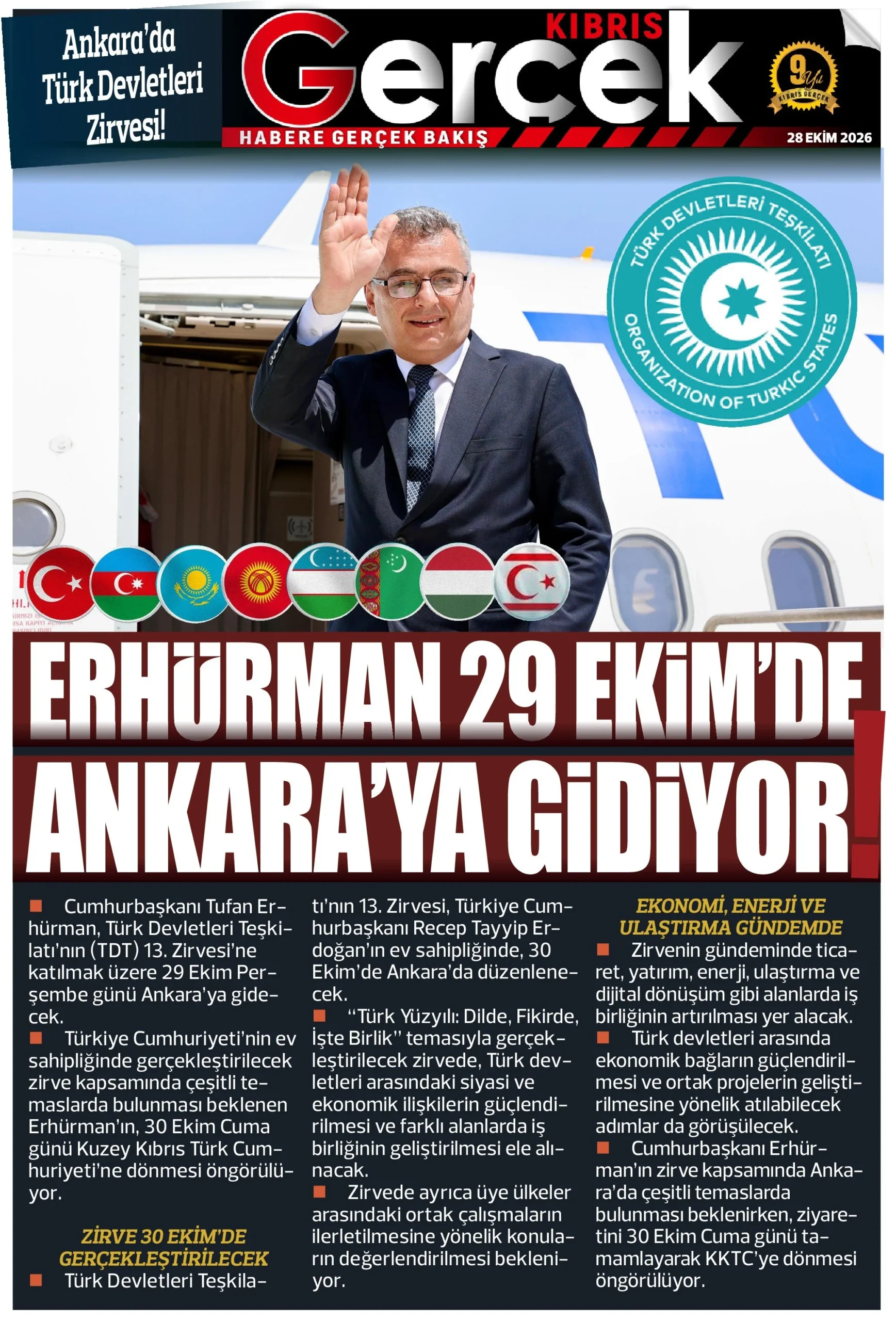 Gazete Manşetleri - 28 ekim 2026 - 12