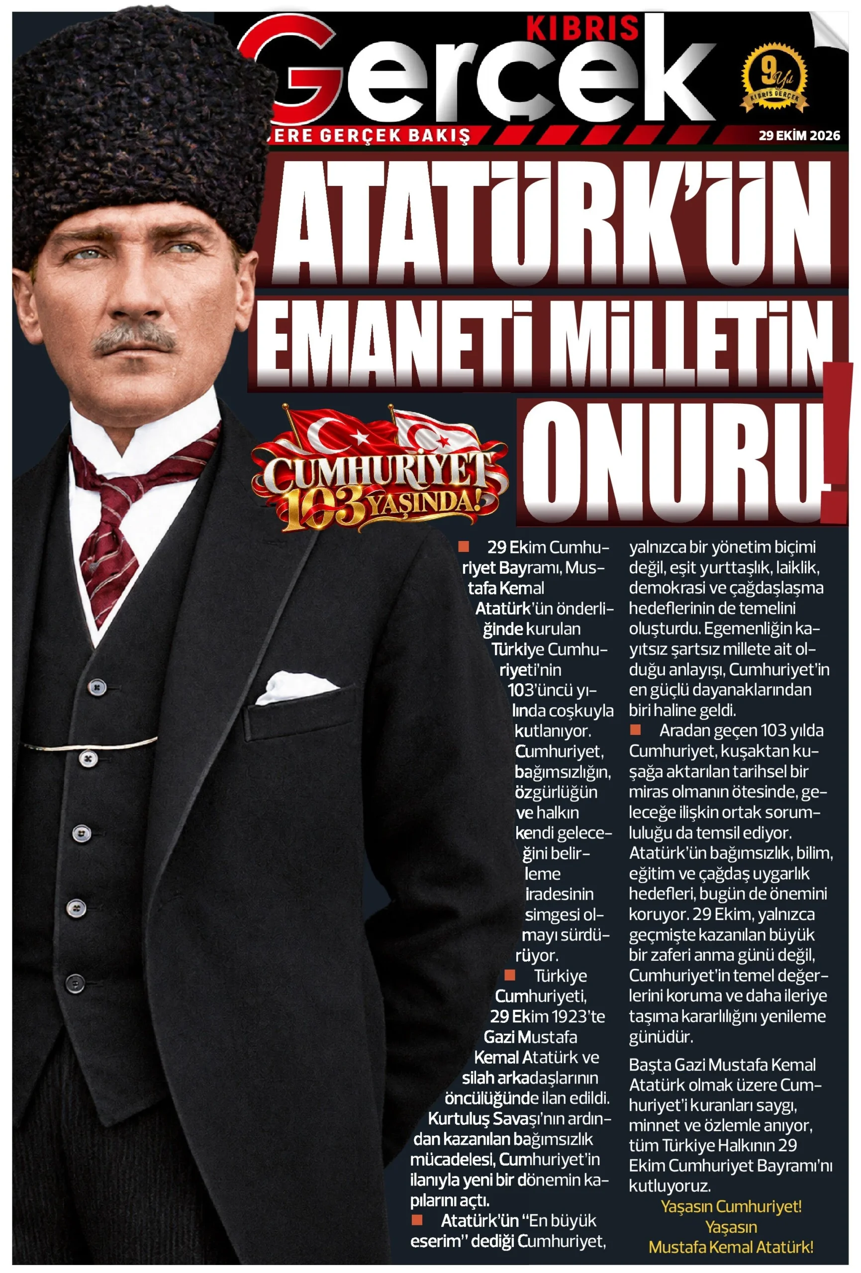 Gazete Manşetleri - 29 Ekim 2026 - 22