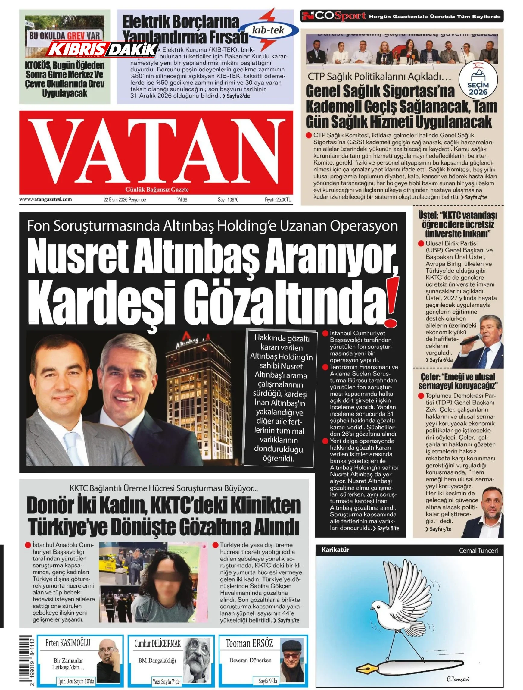 Gazete Manşetleri - 22 Ekim 2026 - 3