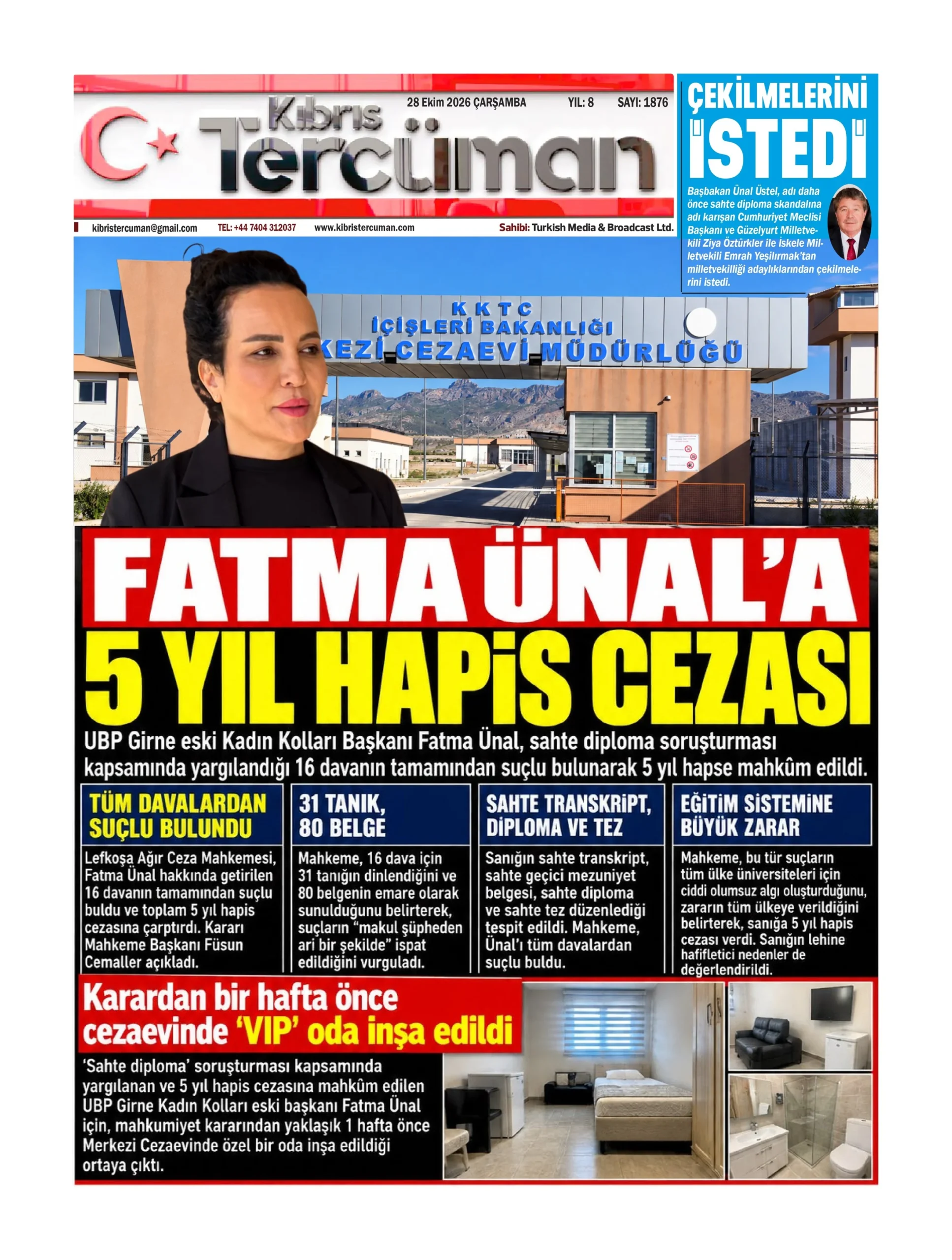 Gazete Manşetleri - 28 ekim 2026 - 11
