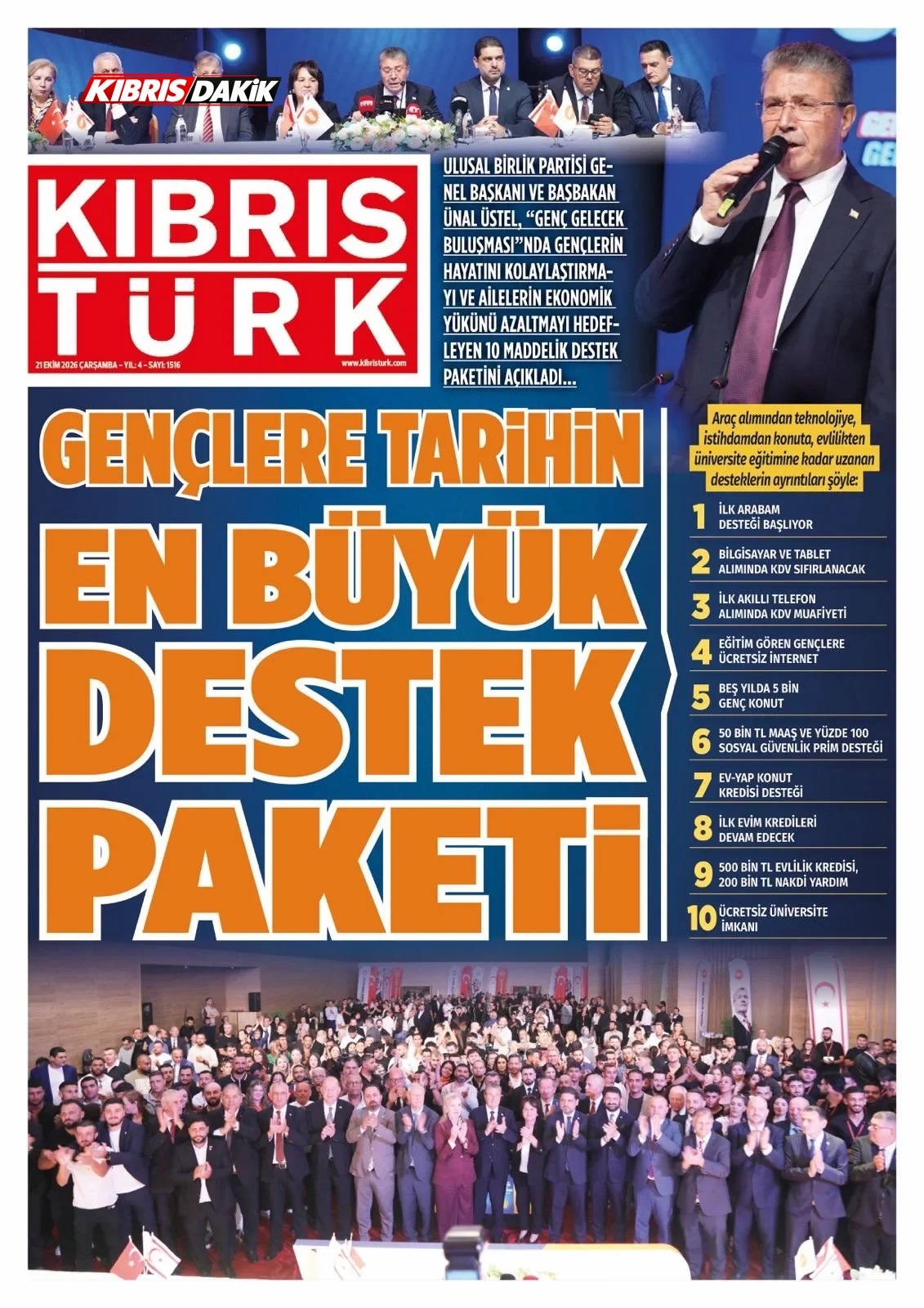 Gazete Manşetleri - 21 Ekim 2026 - 10