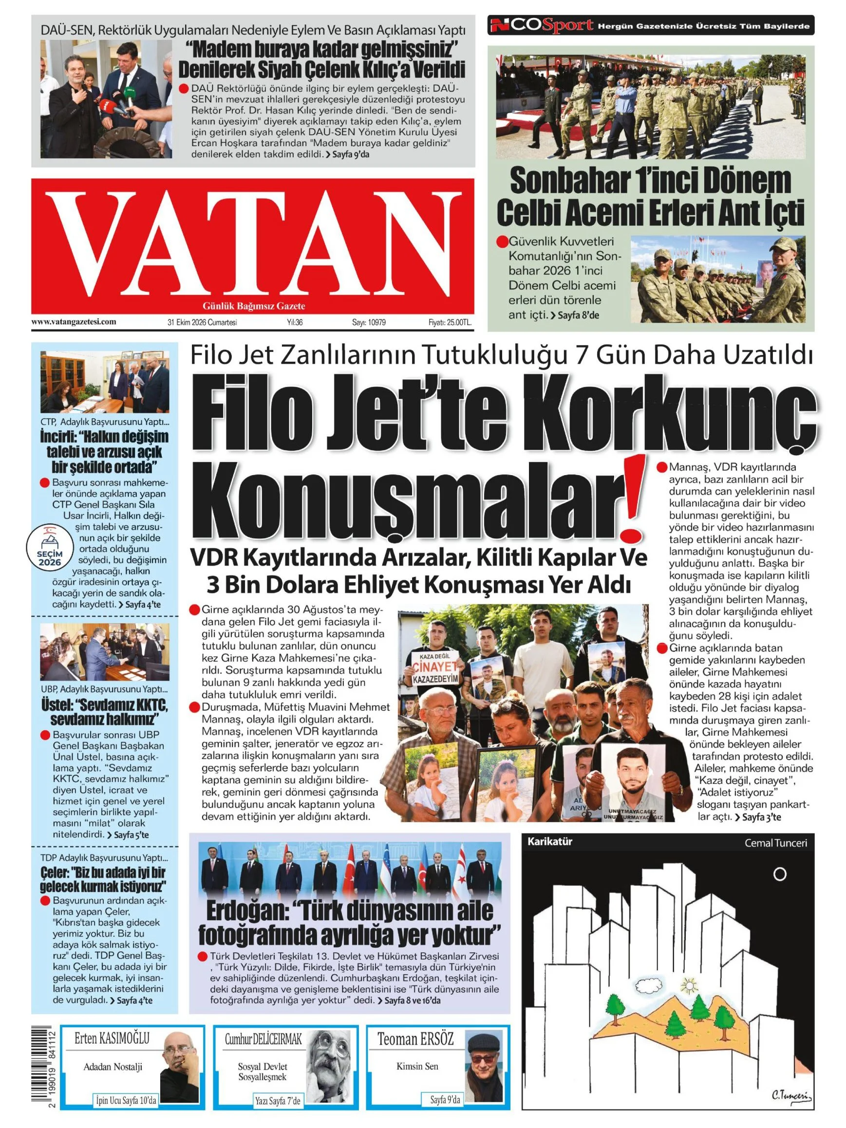 Gazete Manşetleri - 31 Ekim 2026 - 3