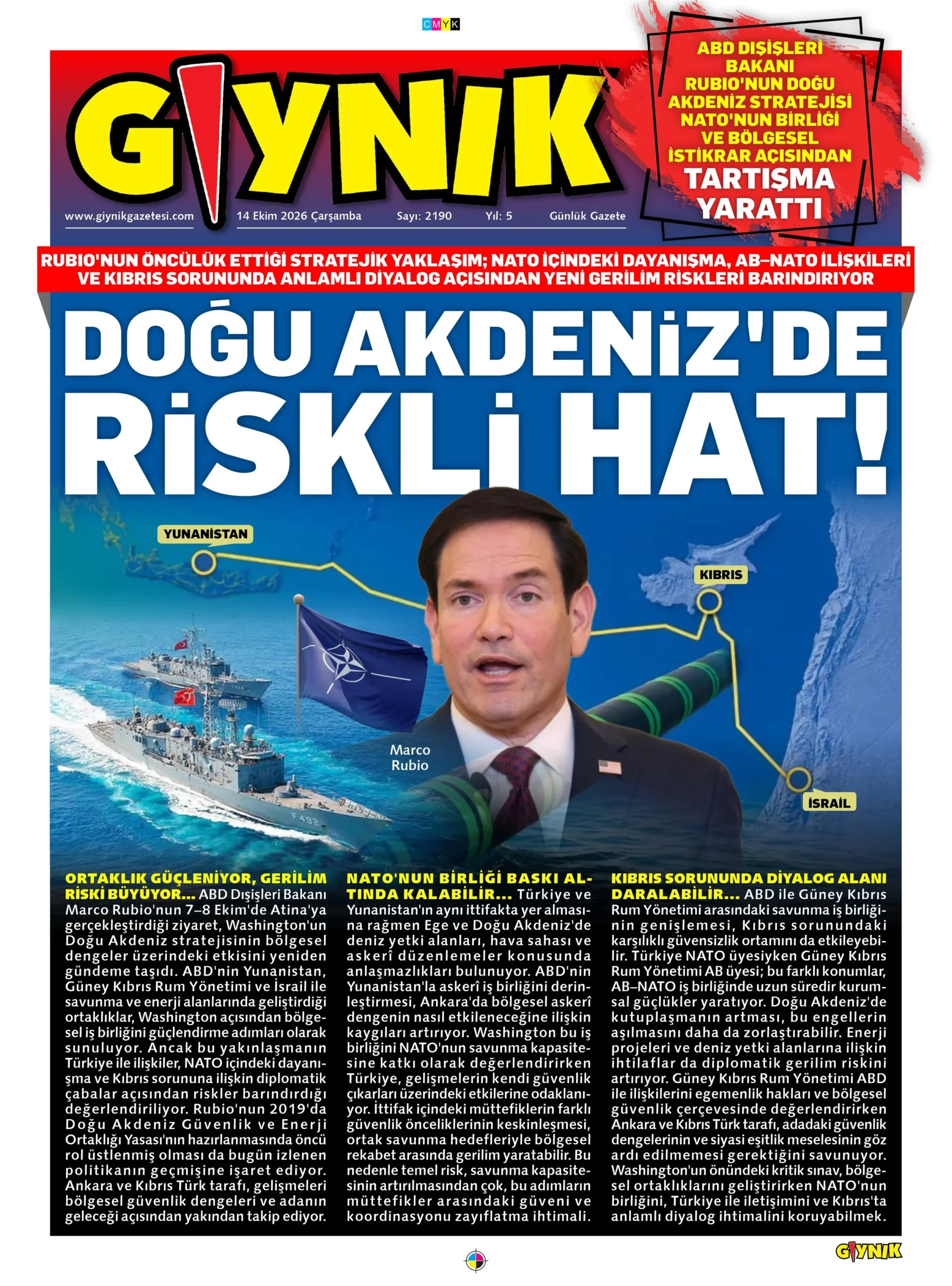 Gazete Manşetleri - 14 Ekim 2026 - 19