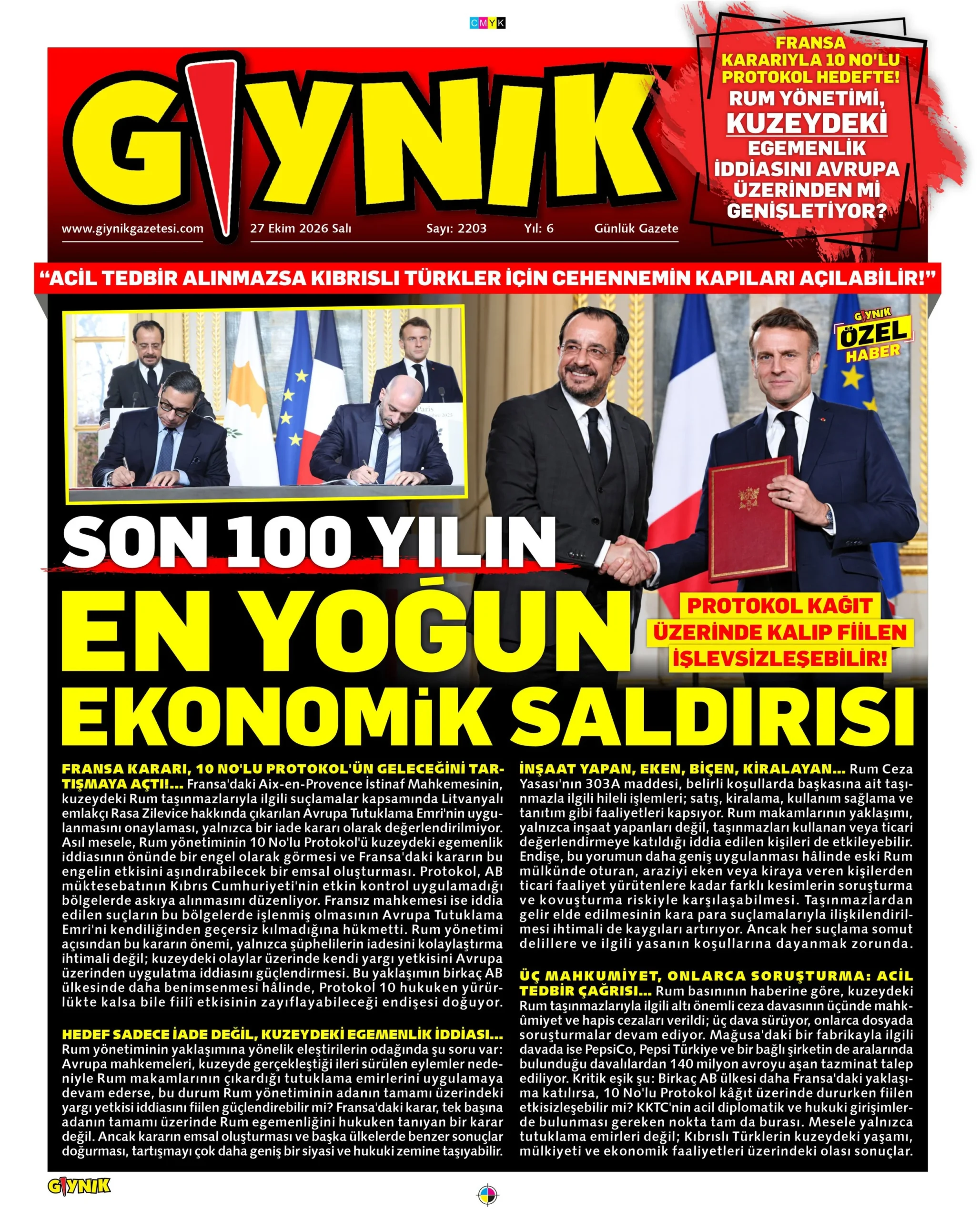 Gazete Manşetleri - 27 Ekim 2026 - 14