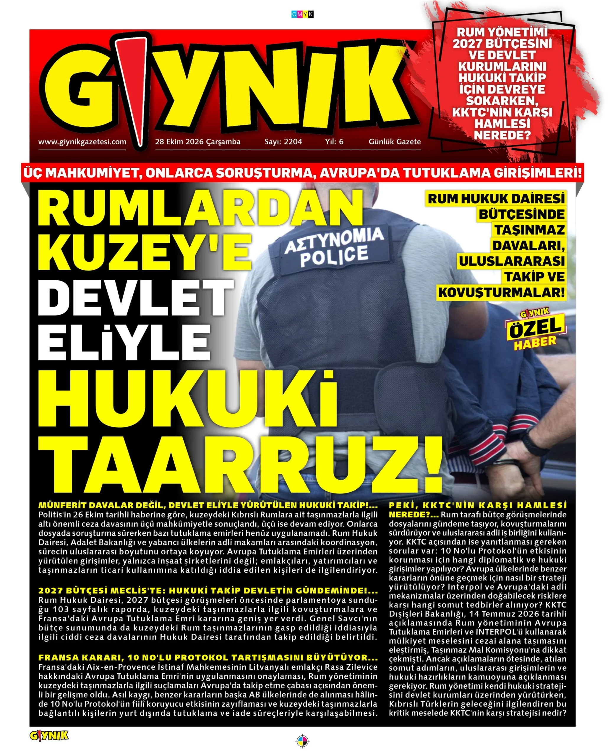 Gazete Manşetleri - 28 ekim 2026 - 8