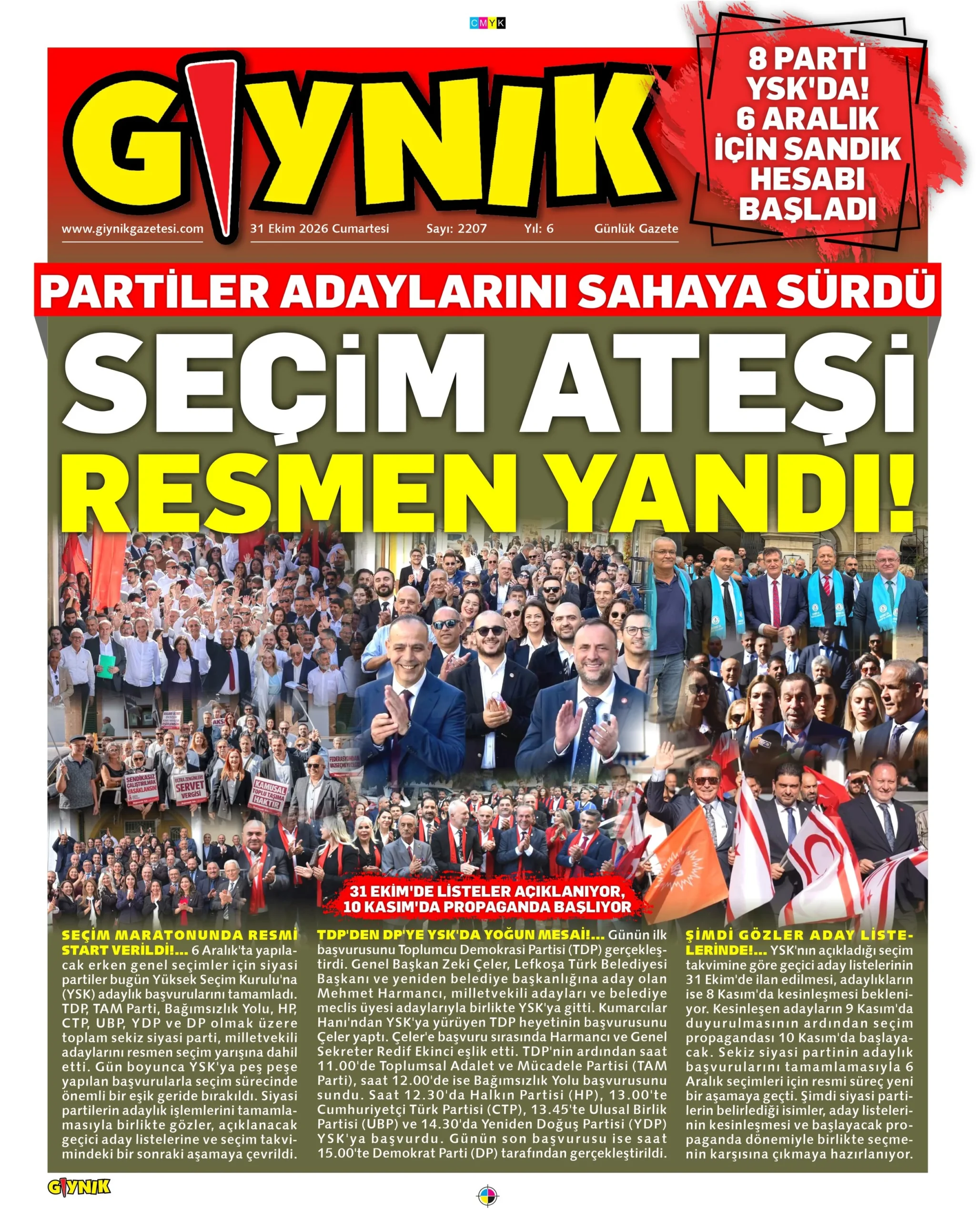 Gazete Manşetleri - 31 Ekim 2026 - 19