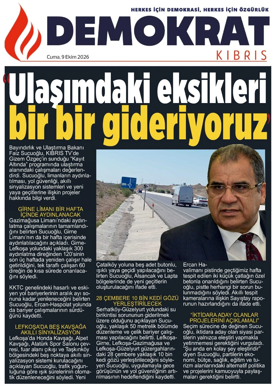 Gazete Manşetleri - 9 Ekim 2026 - 9