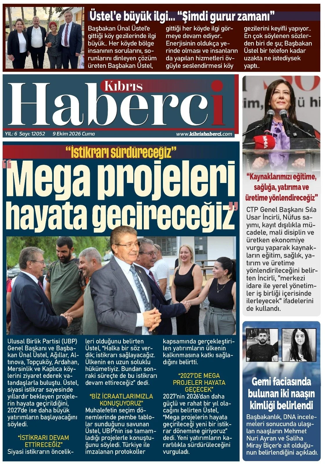 Gazete Manşetleri - 9 Ekim 2026 - 4