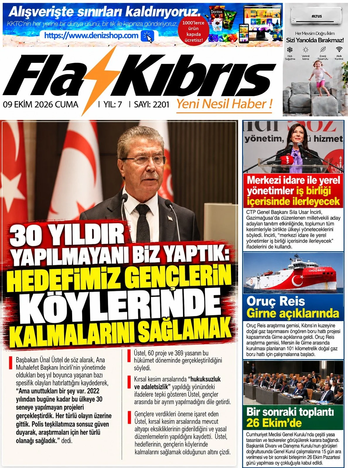 Gazete Manşetleri - 9 Ekim 2026 - 3