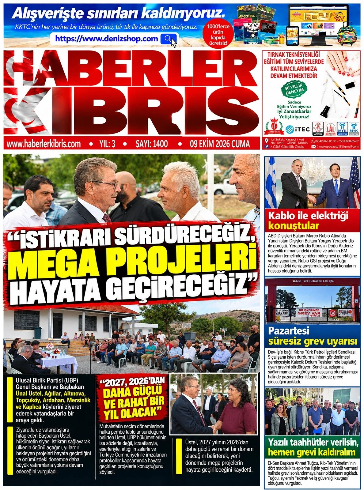 Gazete Manşetleri - 9 Ekim 2026 - 5