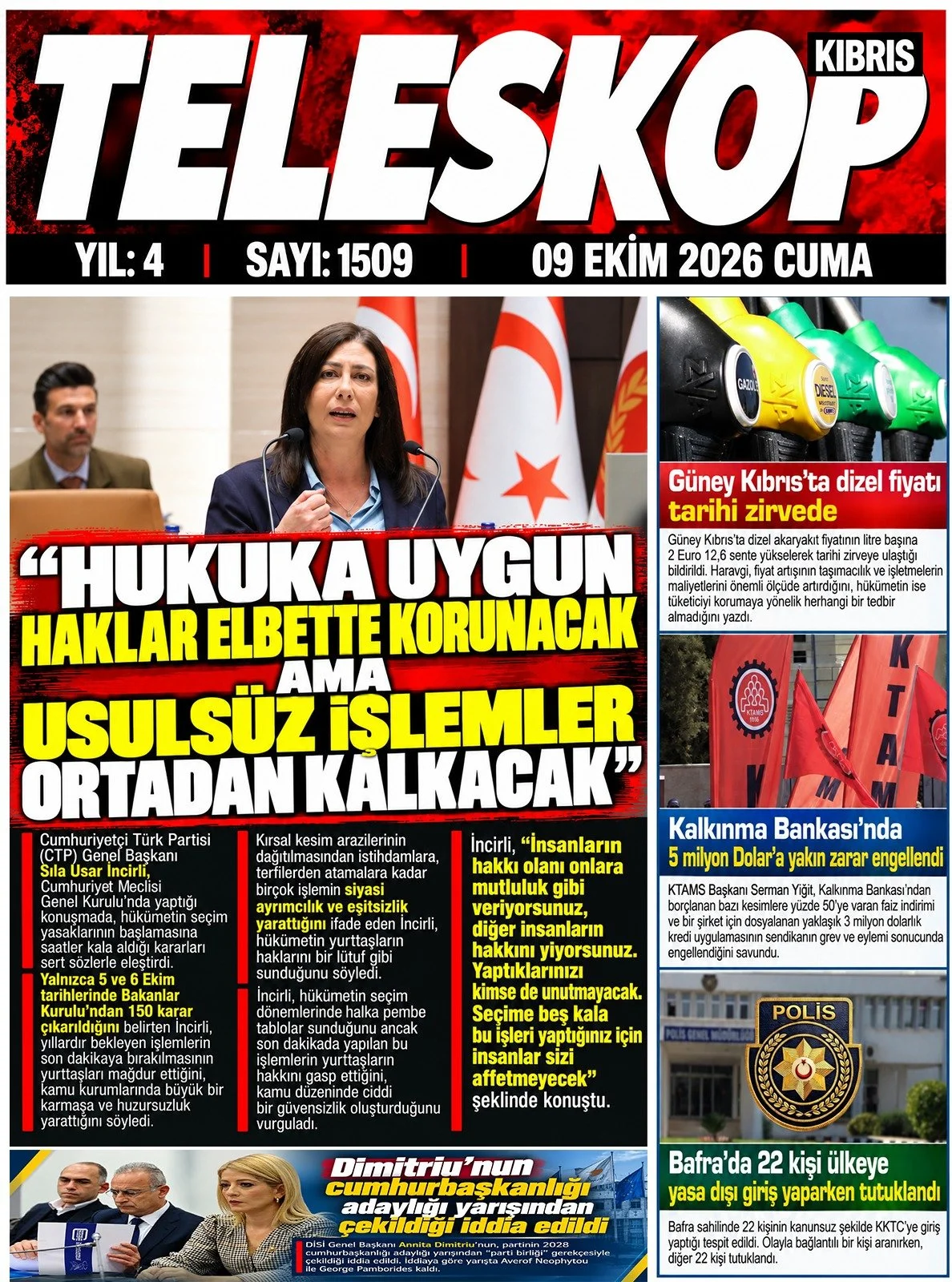 Gazete Manşetleri - 9 Ekim 2026 - 8