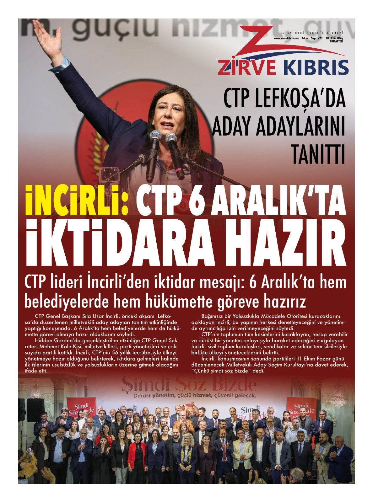 Gazete Manşetleri - 10 Ekim 2026 - 15