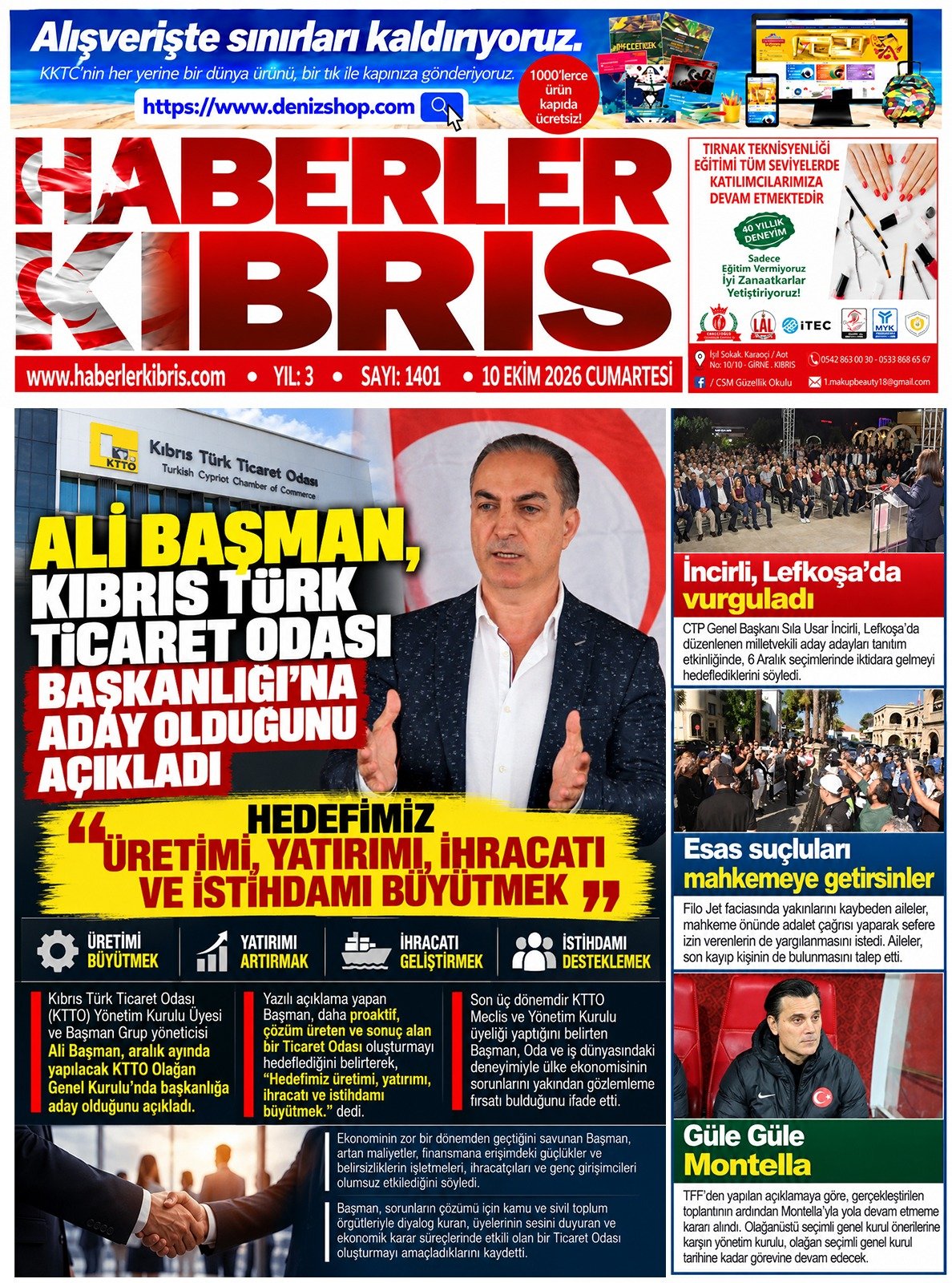 Gazete Manşetleri - 10 Ekim 2026 - 19