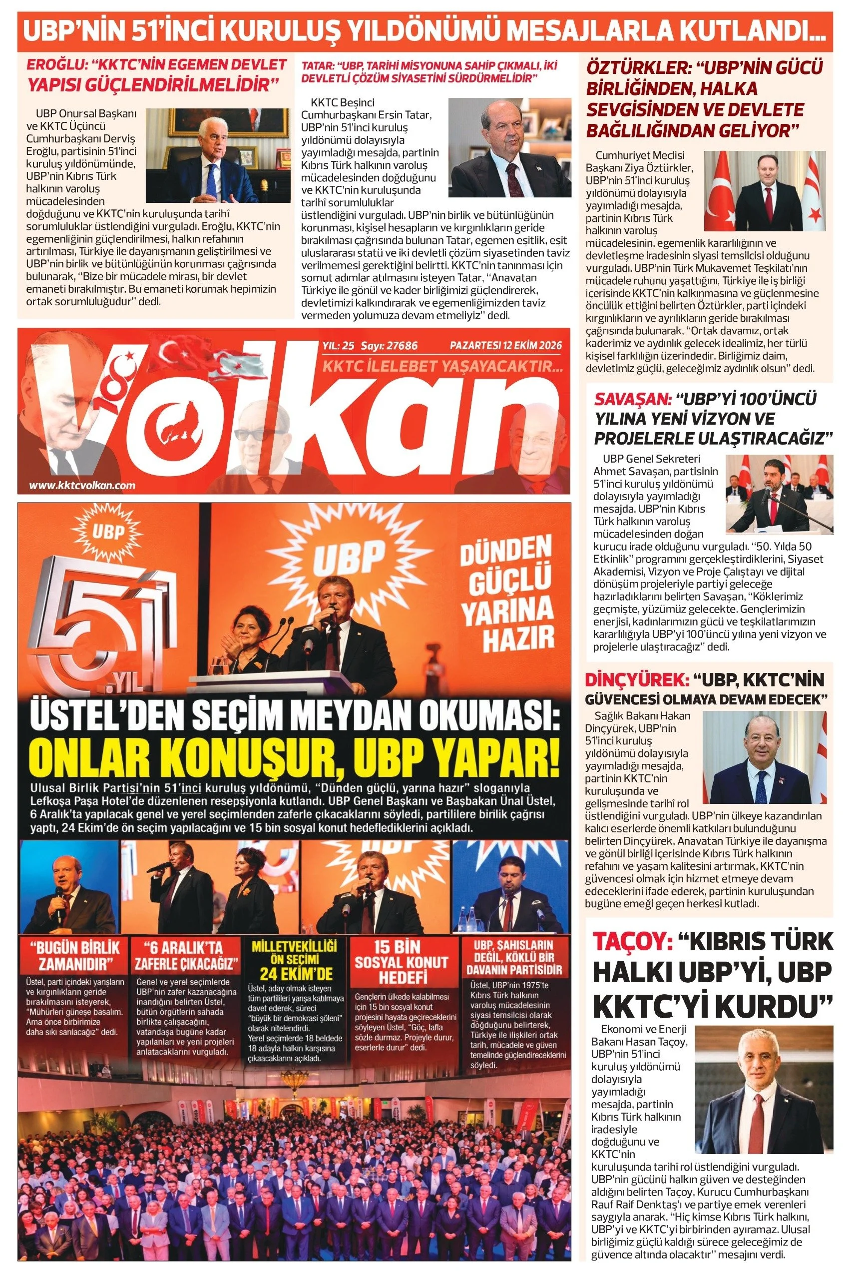 Gazete Manşetleri- 12 Ekim 2026 - 24