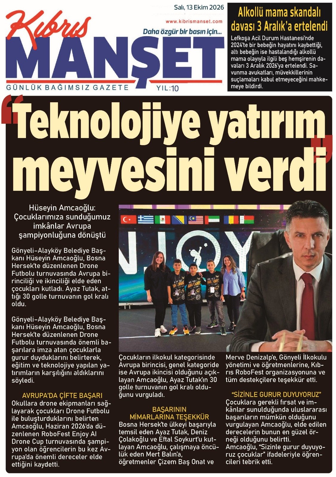 Gazete Manşetleri - 13 Ekim 2026 - 9