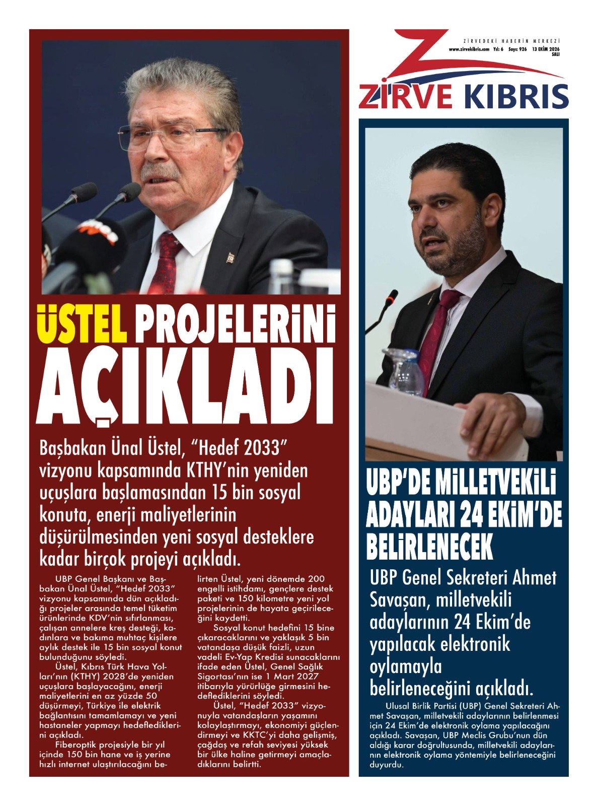 Gazete Manşetleri - 13 Ekim 2026 - 11