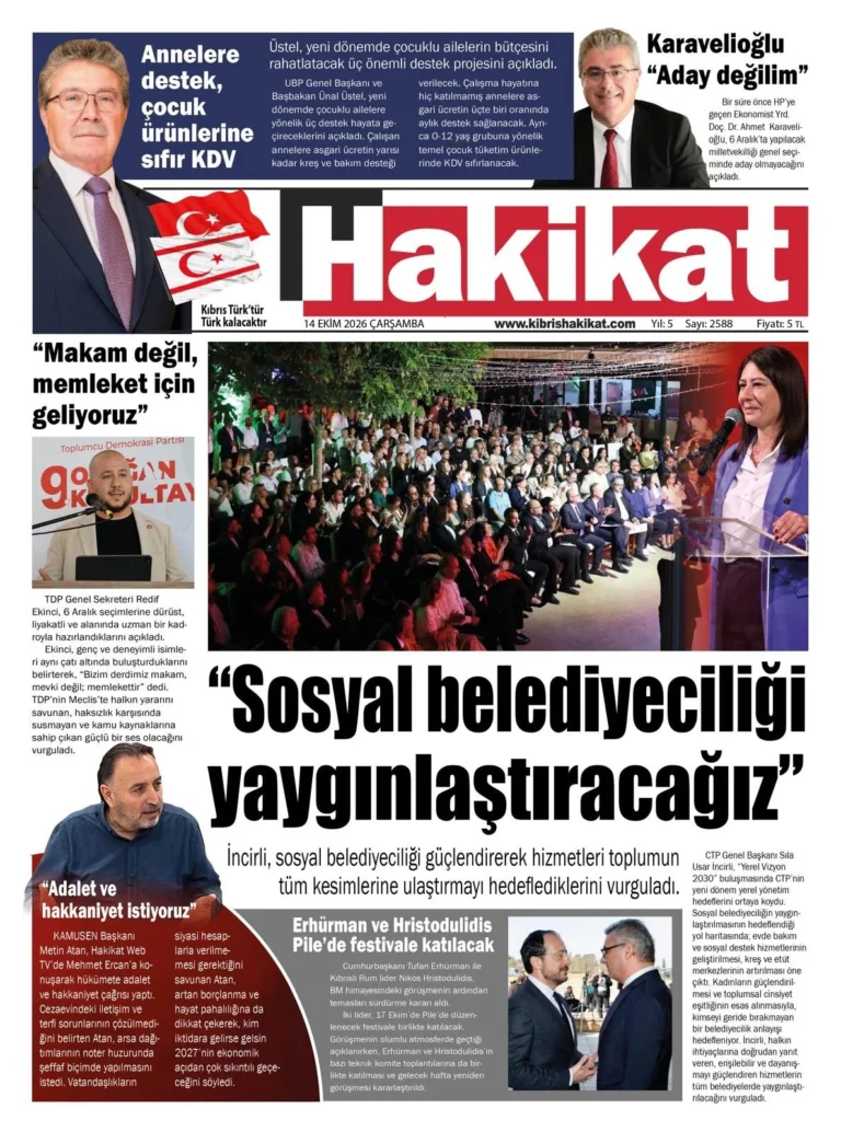 Gazete Manşetleri – 14 Ekim 2026