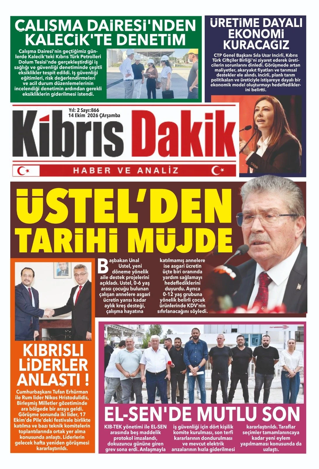 Gazete Manşetleri - 14 ekim 2026 - 6