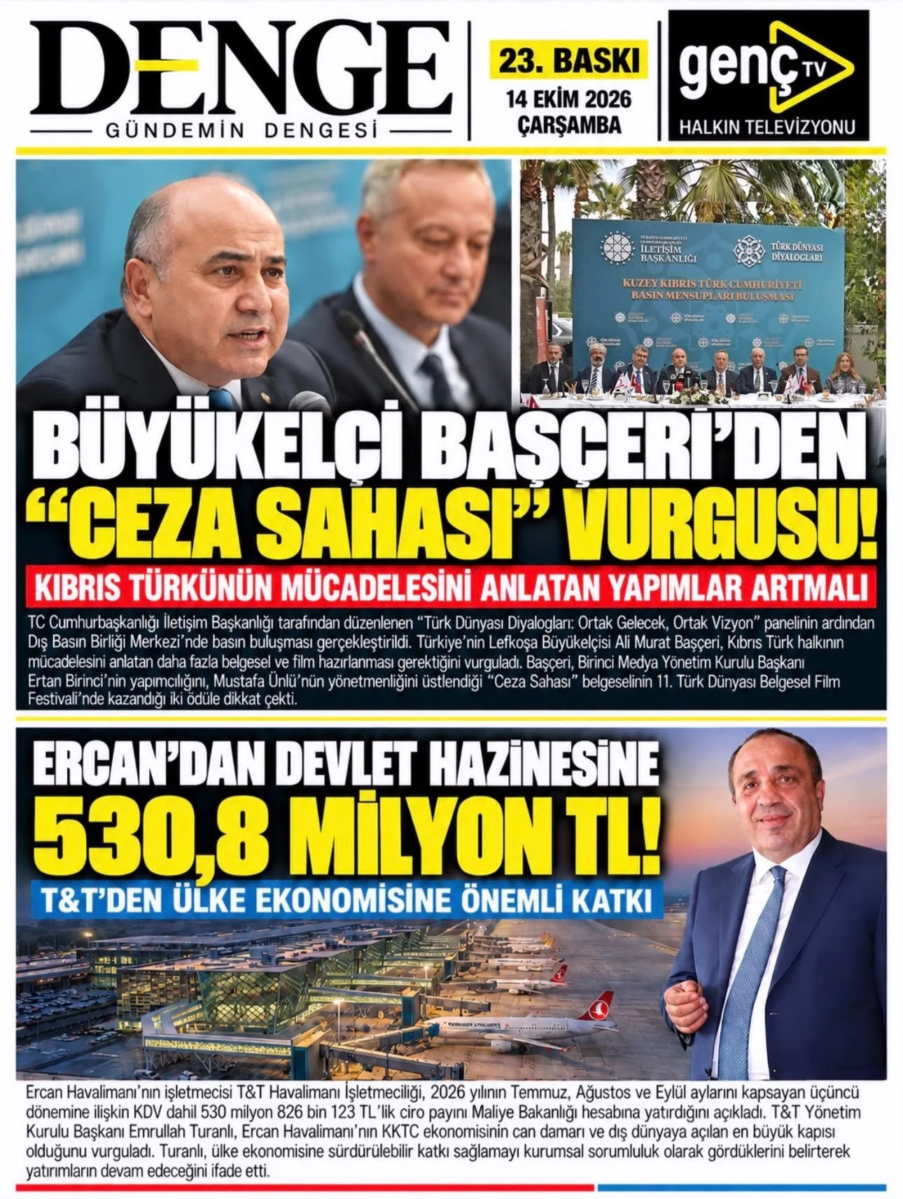 Gazete Manşetleri - 14 ekim 2026 - 3