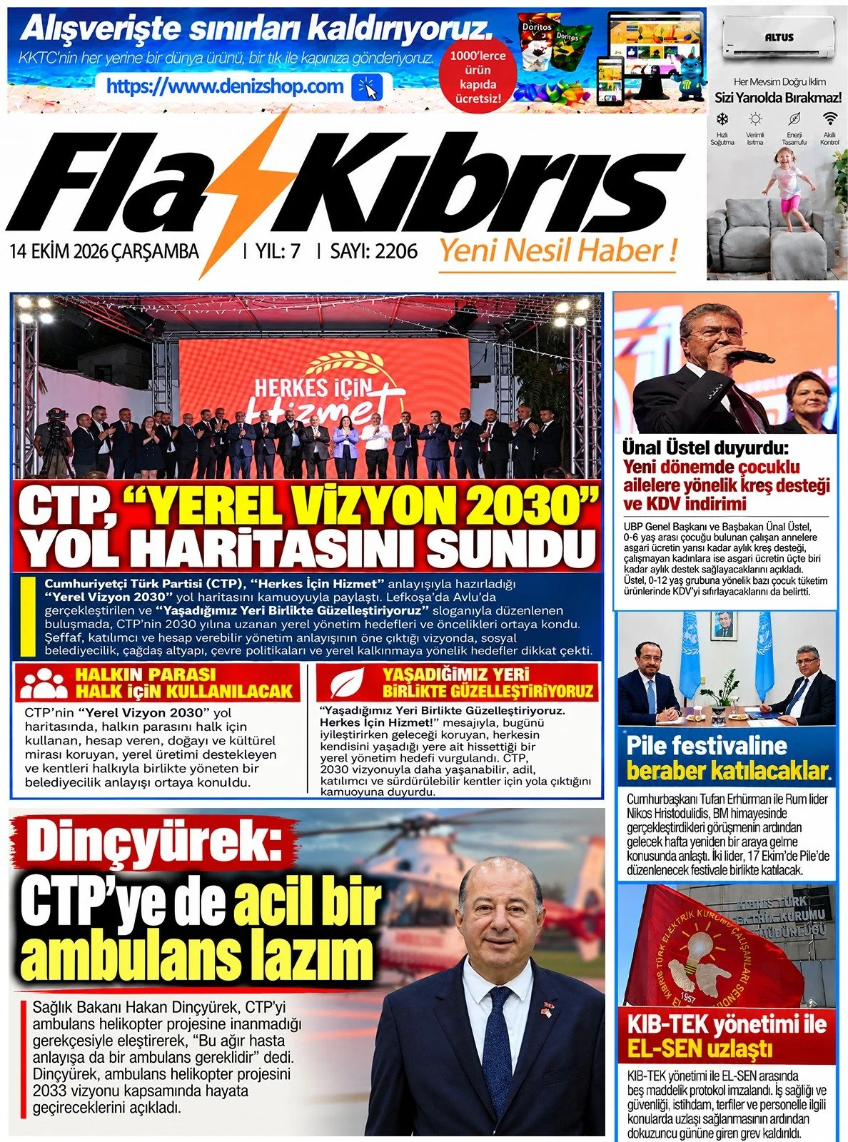Gazete Manşetleri - 14 Ekim 2026 - 10