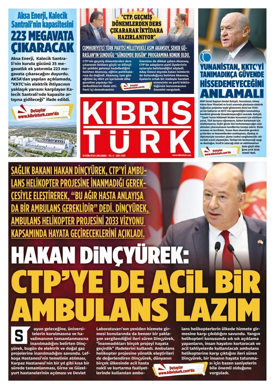 Gazete Manşetleri - 14 Ekim 2026 - 14