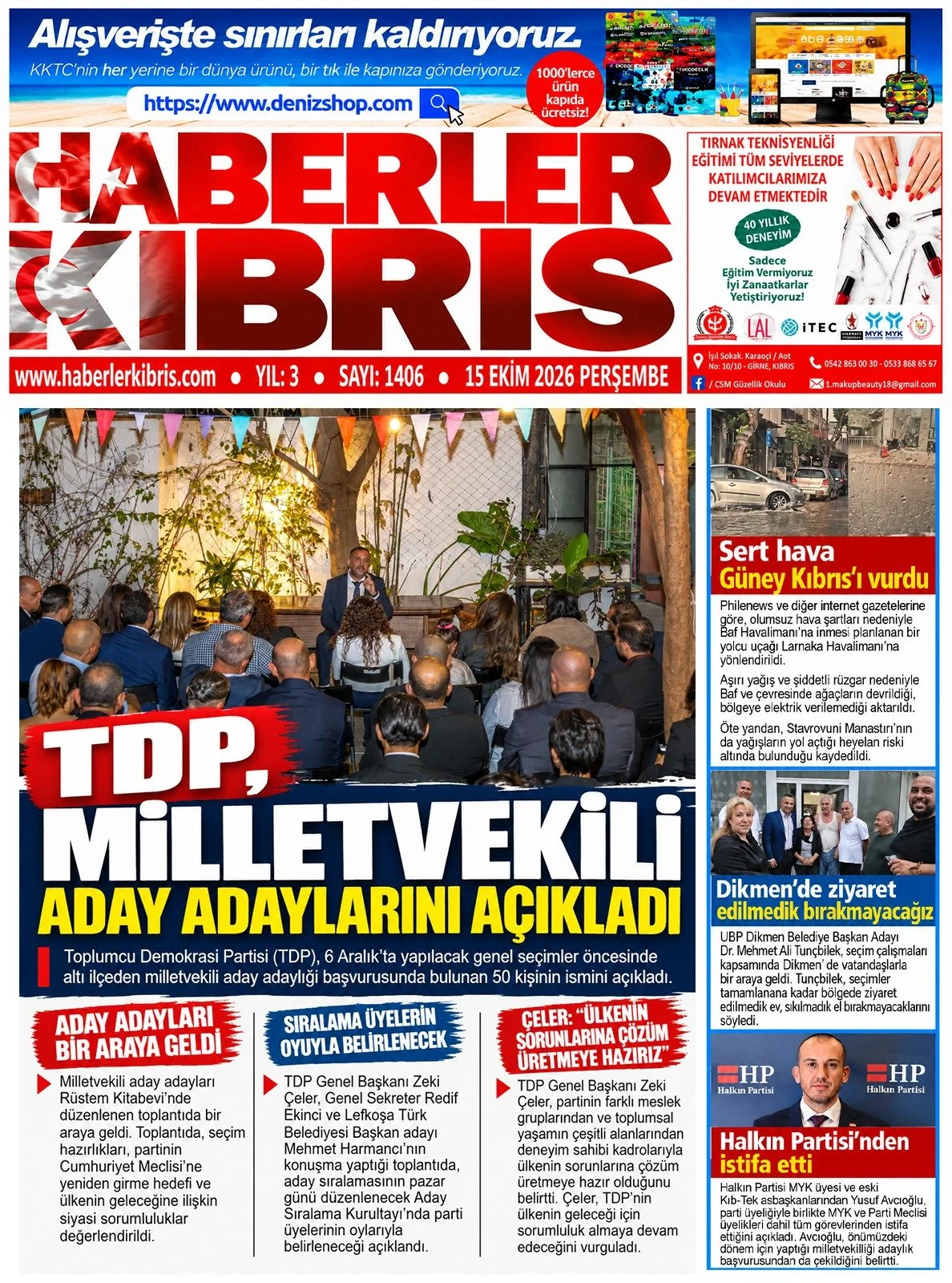 Gazete Manşetleri - 15 Ekim 2026 - 17