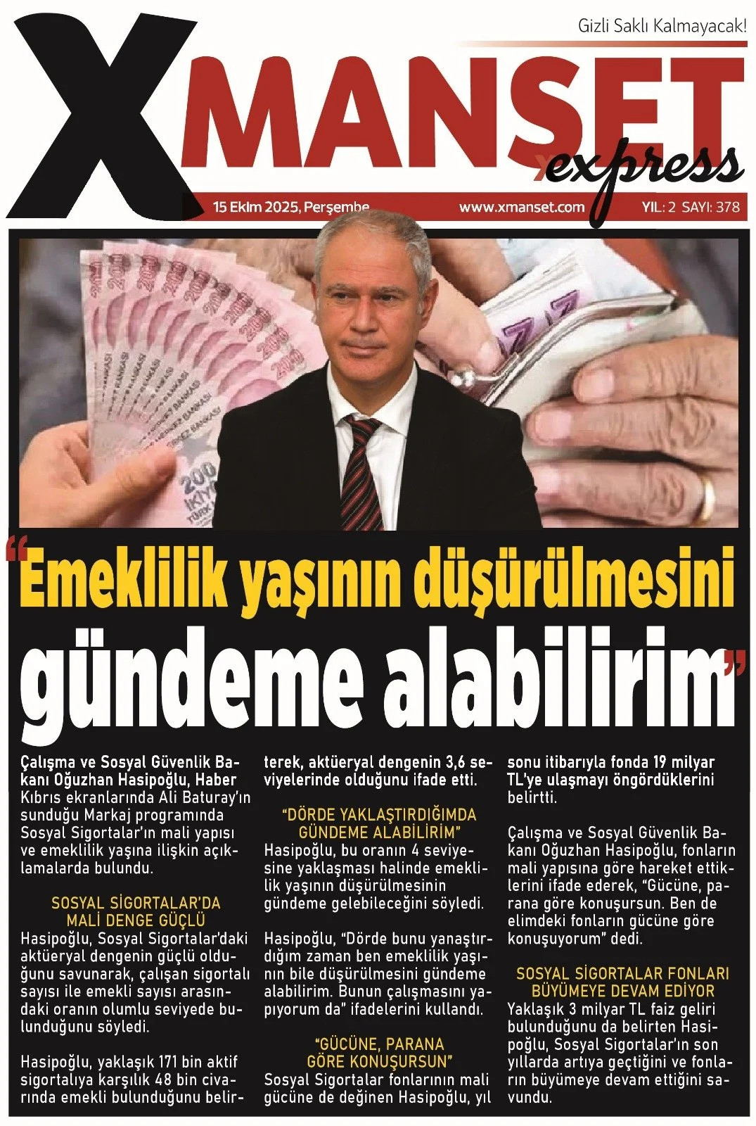 Gazete Manşetleri - 15 Ekim 2026 - 19