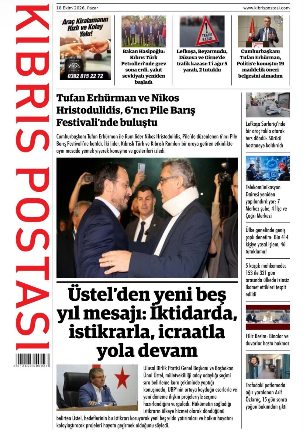 Gazete Manşetleri - 18 Ekim 2026 - 16