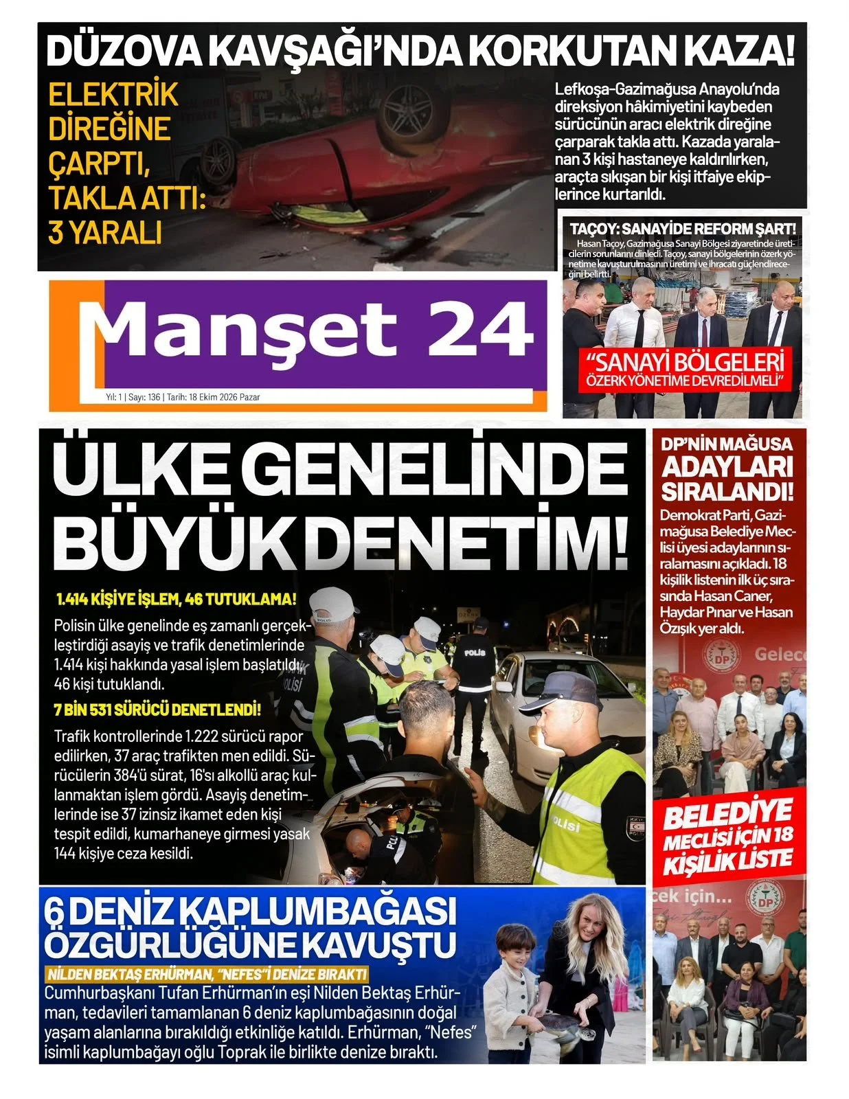 Gazete Manşetleri - 18 Ekim 2026 - 18