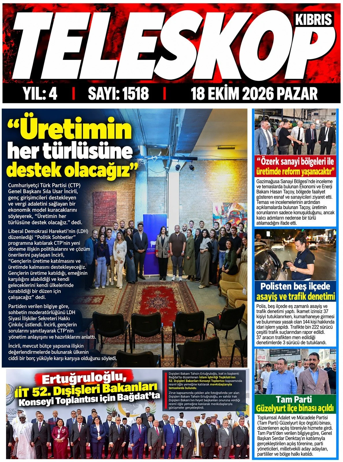 Gazete Manşetleri - 18 Ekim 2026 - 14