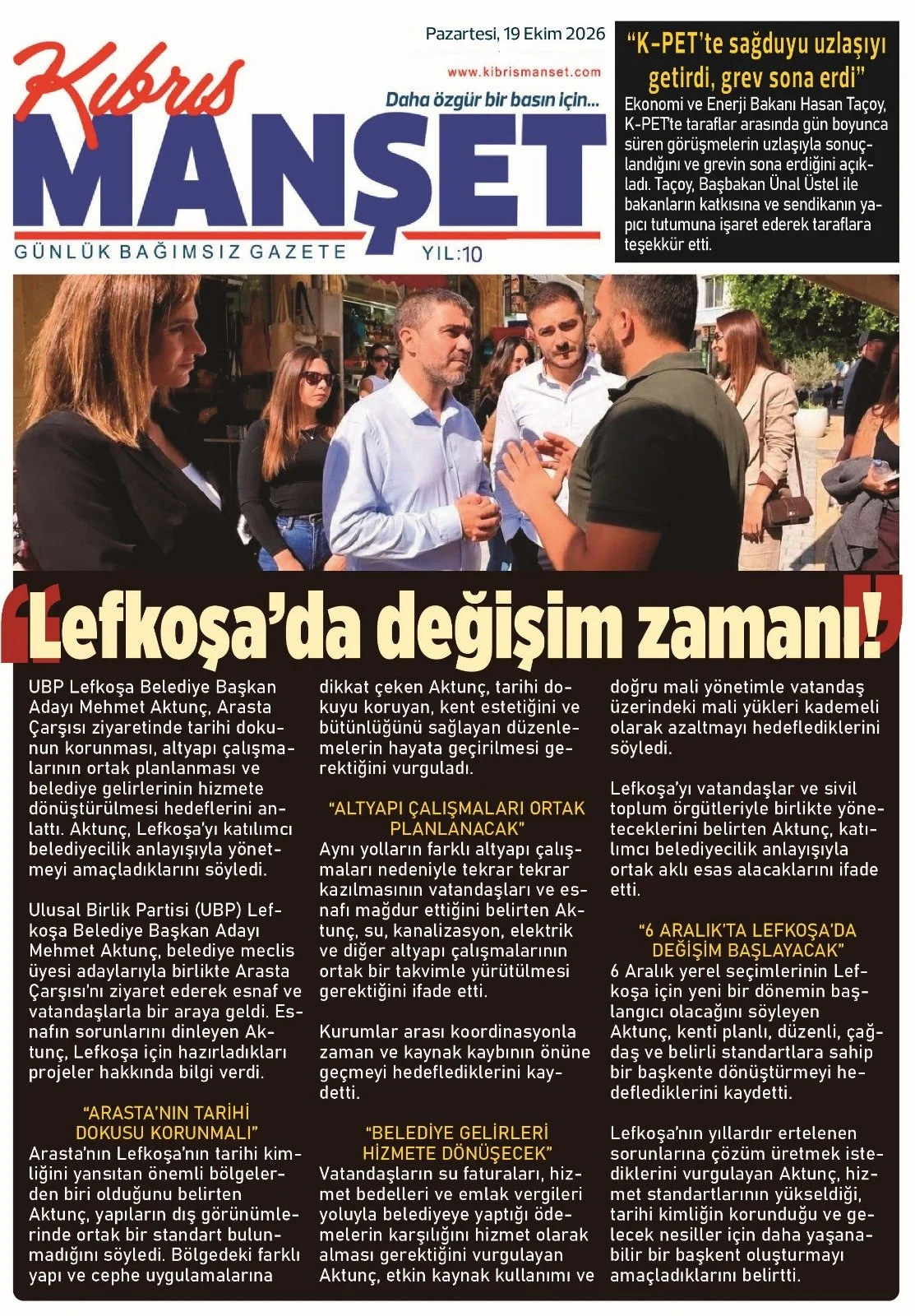 Gazete Manşetleri - 19 Ekim 2026 - 23