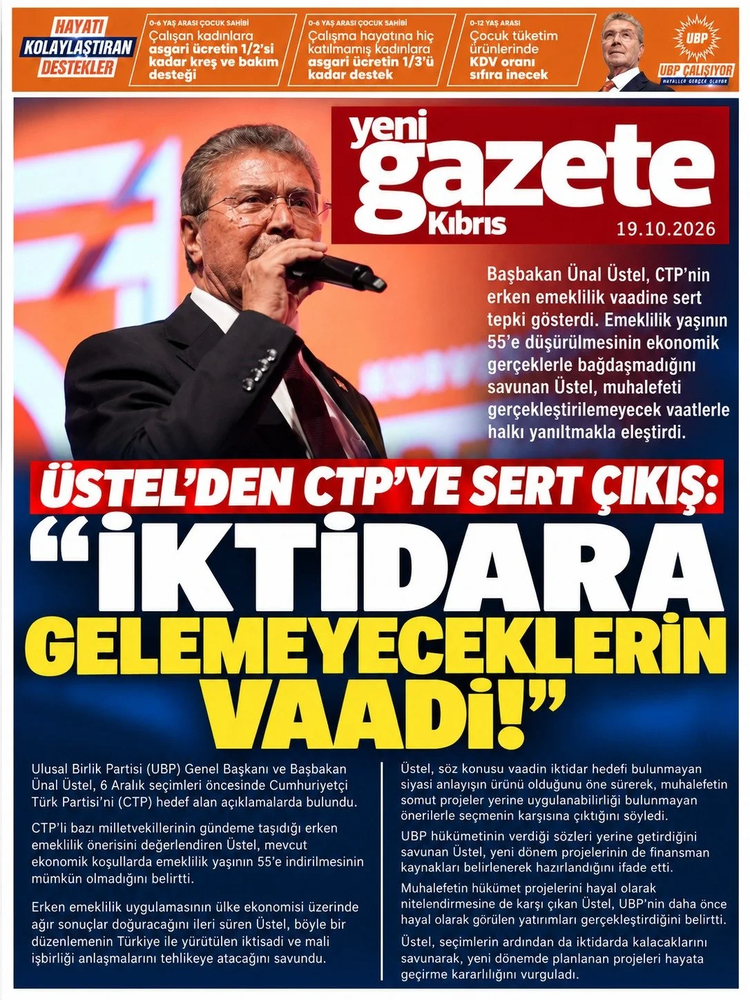 Gazete Manşetleri - 19 Ekim 2026 - 27
