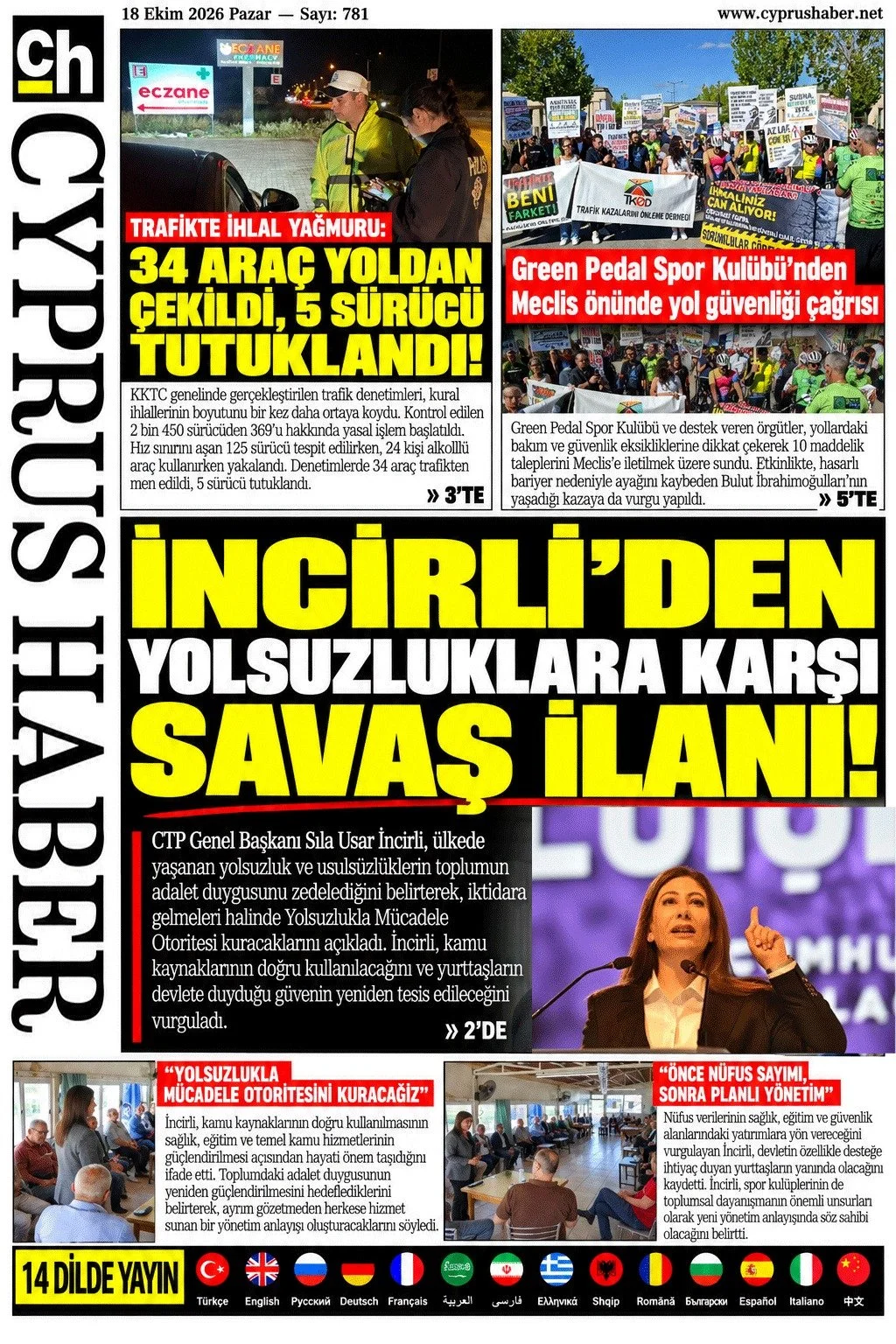 Gazete Manşetleri - 19 Ekim 2026 - 26