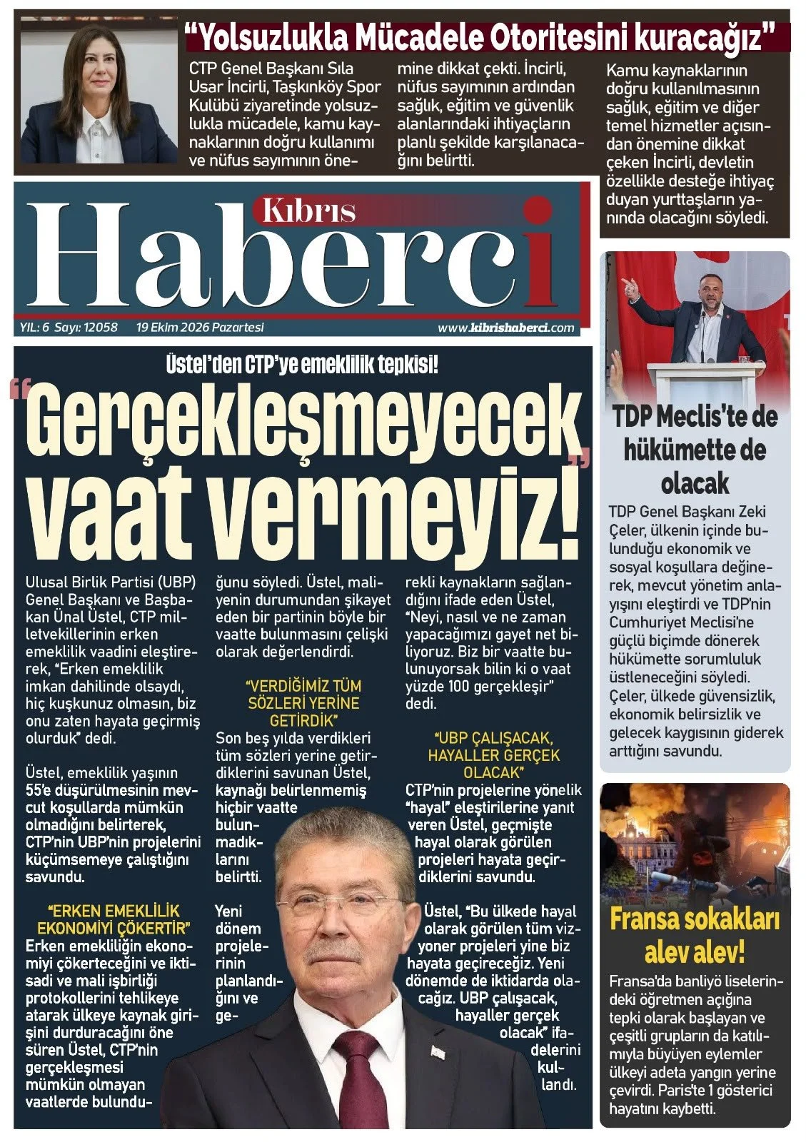 Gazete Manşetleri - 19 Ekim 2026 - 28