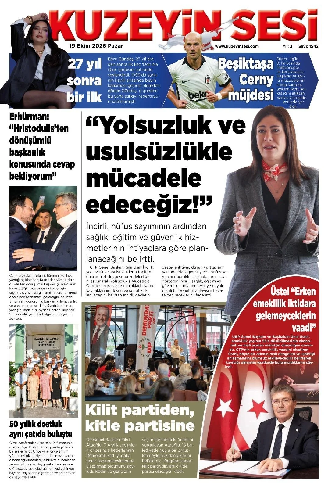 Gazete Manşetleri - 19 Ekim 2026 - 21