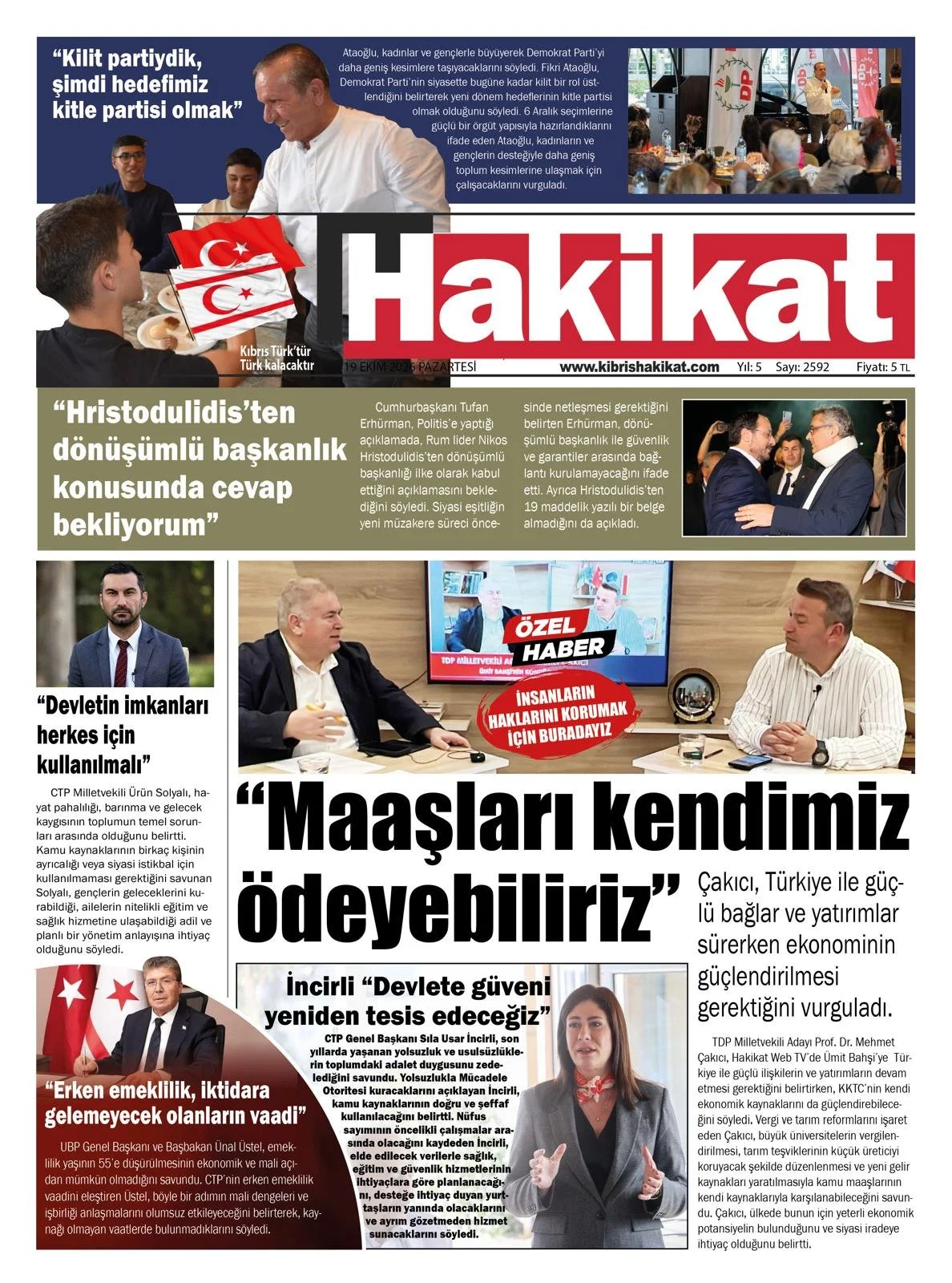Gazete Manşetleri - 19 Ekim 2026 - 17